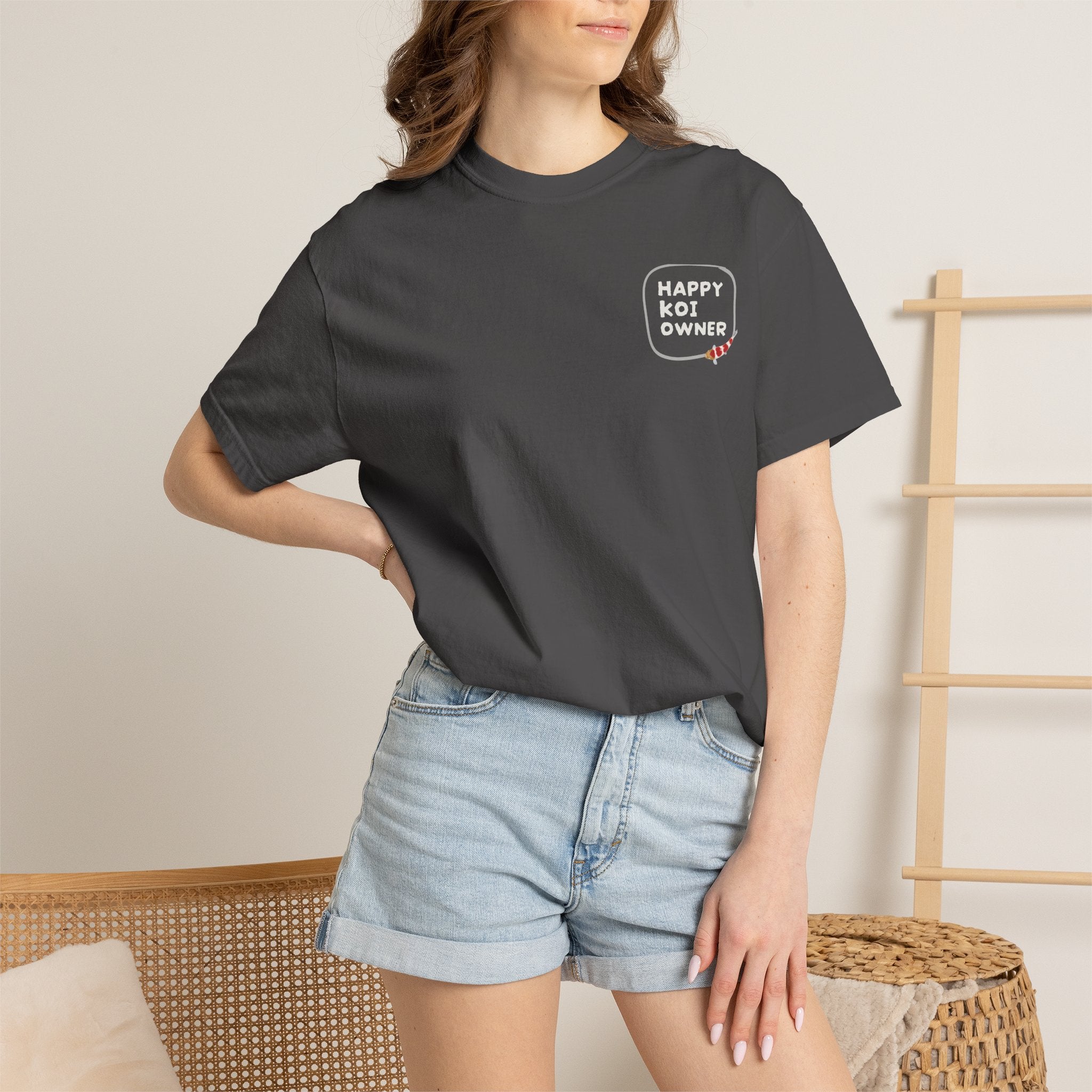 Koi Fish Graphic T-Shirt — 'Happy Koi Owner' Japanese Koi Shirt