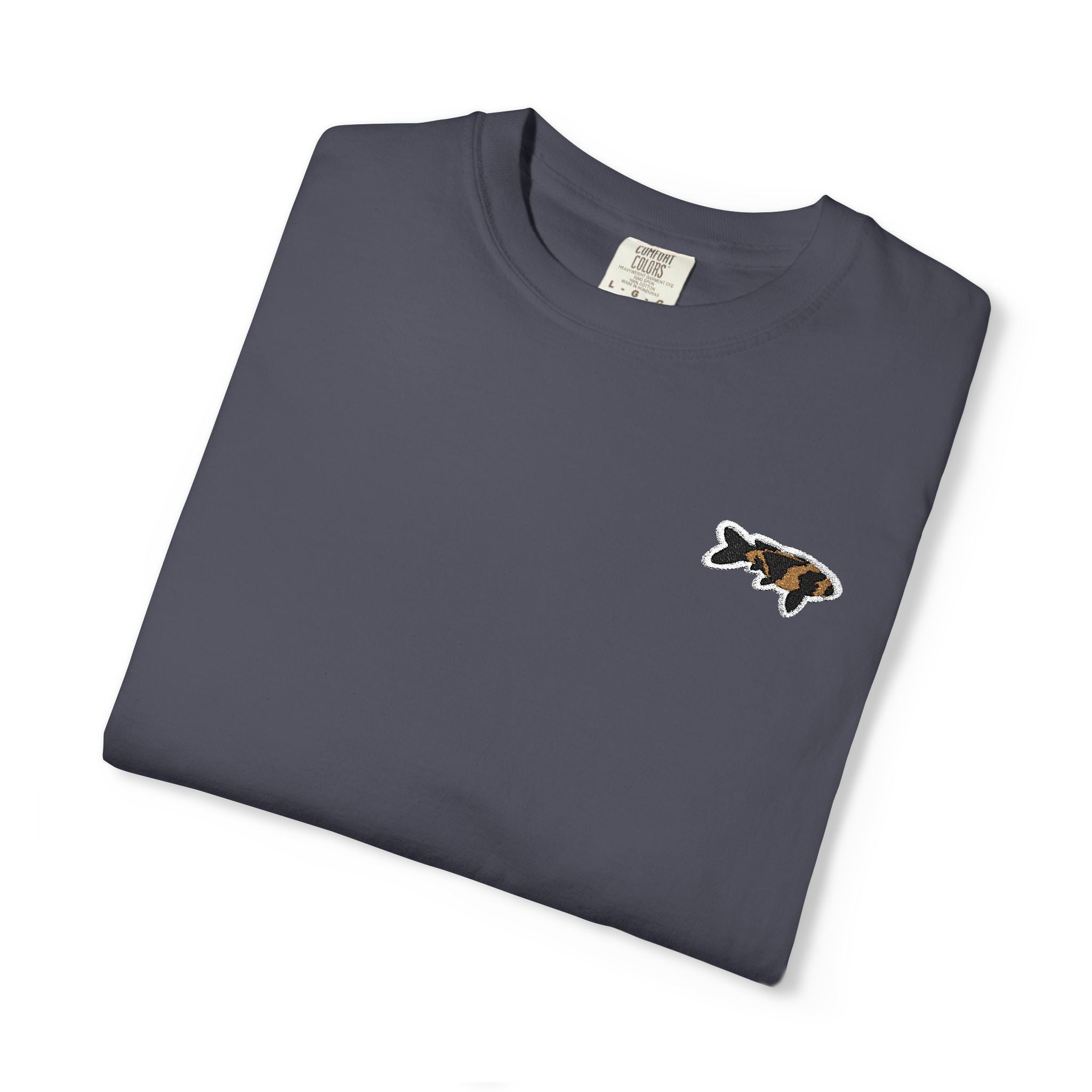 Embroidered Japanese Koi Fish Logo T‑Shirt