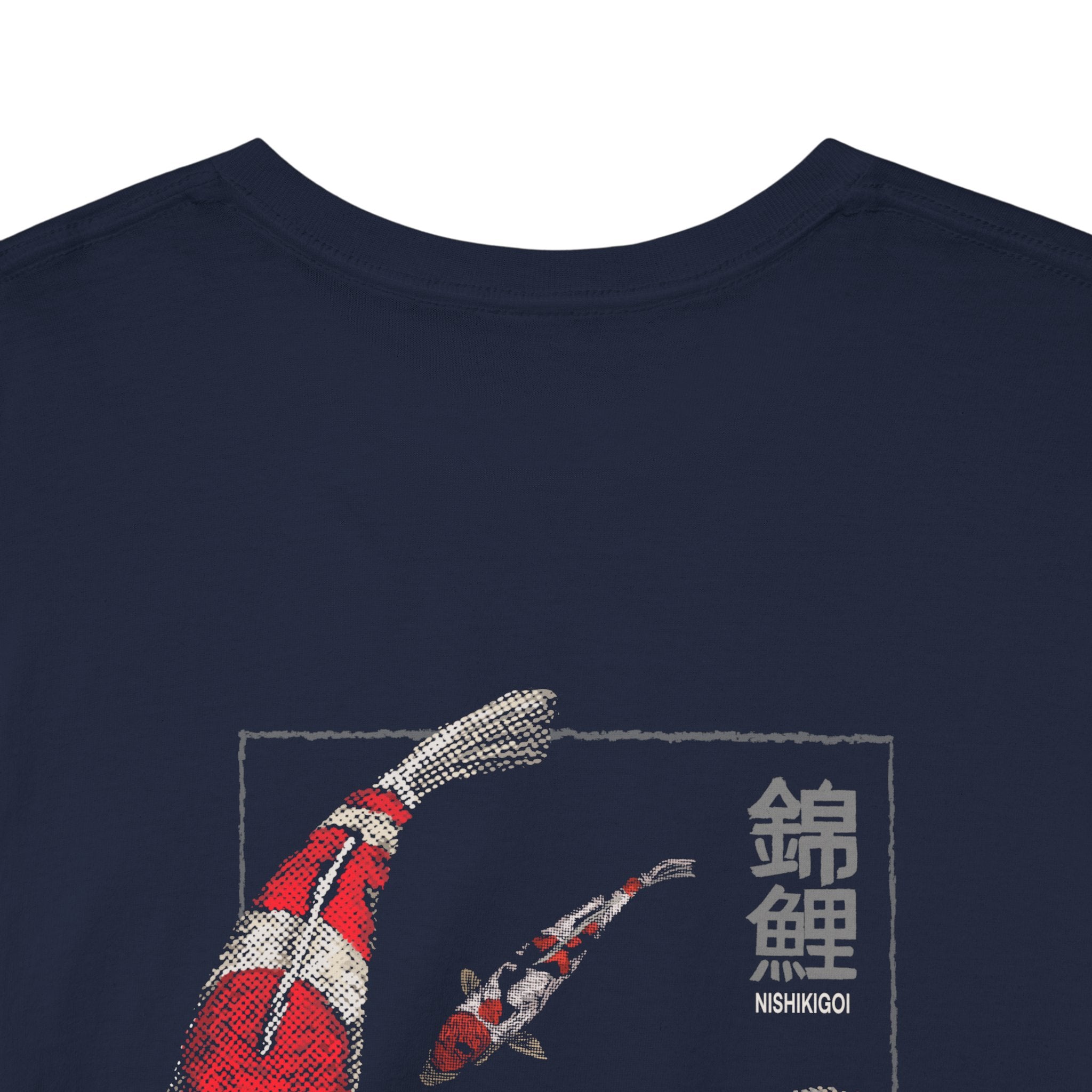 Koi Fish Unisex Cotton Tee - Artistic Graphic Shirt, Relaxed Fit, Casualwear, Unique Gift for Nature Lovers, Eco-Friendly Fashion