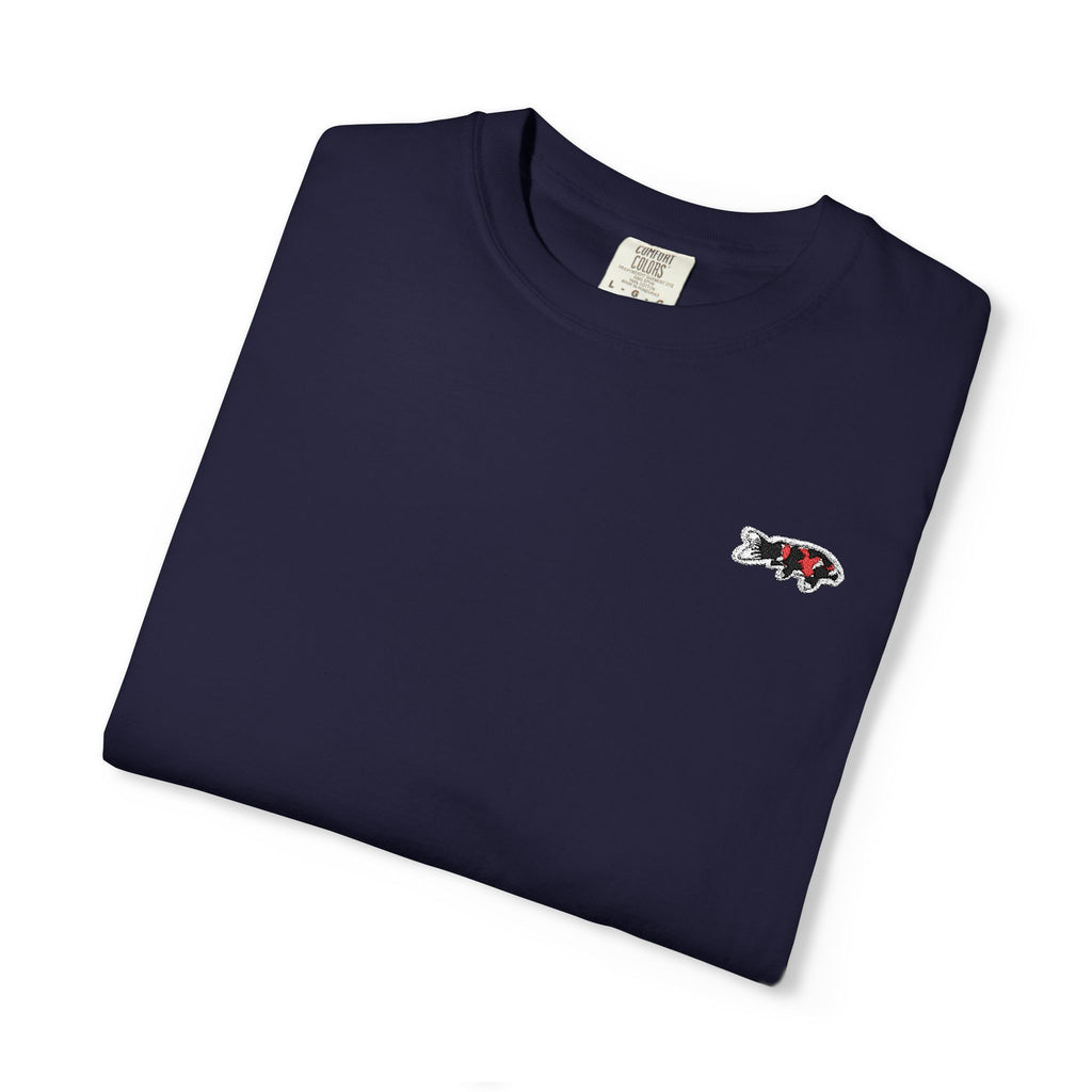 Minimalist Embroidered Japanese Koi Fish -Showa Shirt