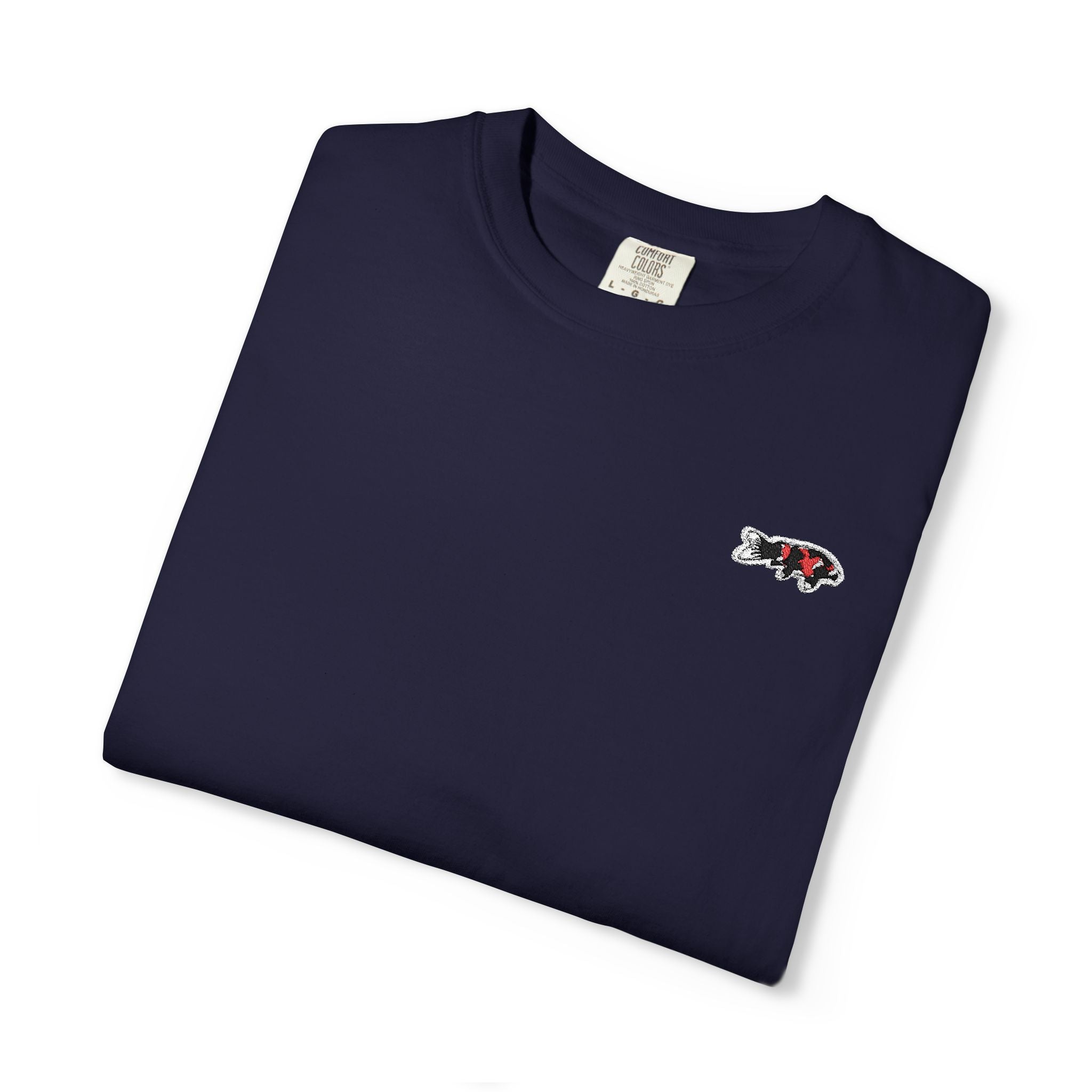 Minimalist Embroidered Japanese Koi Fish -Showa Shirt