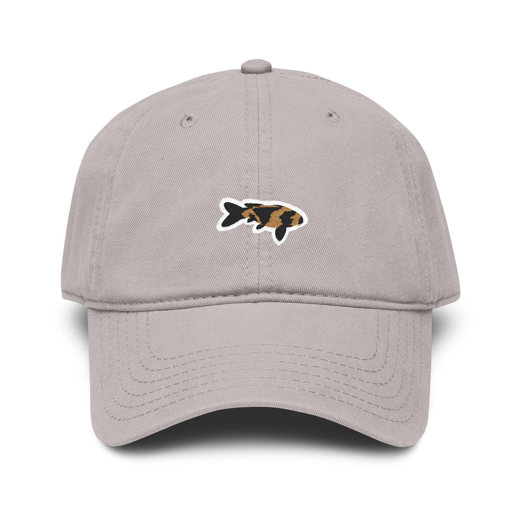 Koi Fish Embroidered Washed Baseball Cap — Casual Outdoor Fishing Hat