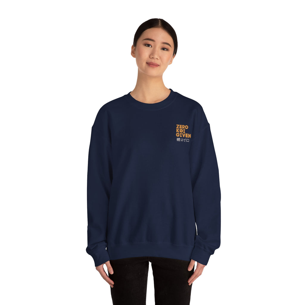 Sweatshirt — 'Zero F***s Given' Retro Japanese Temple Graphic Crewneck