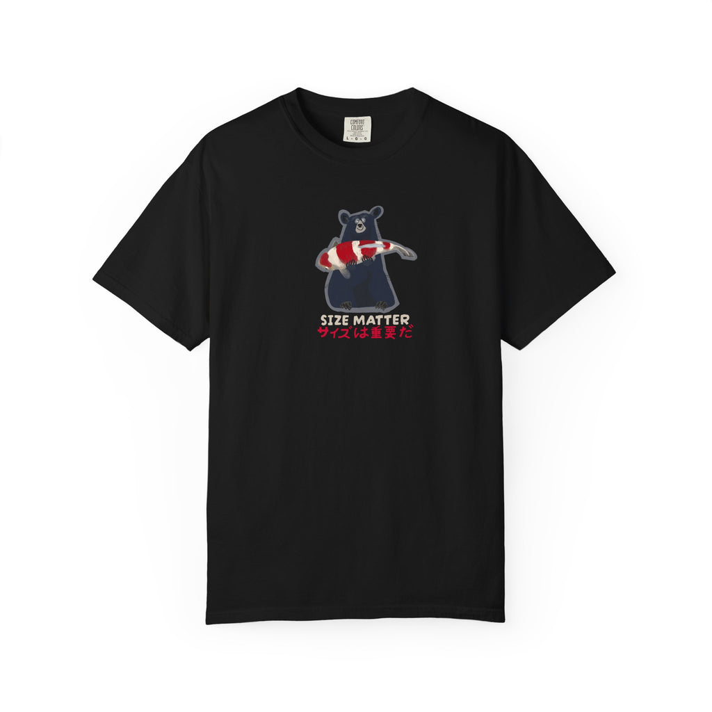 T-Shirt — 'Size Matters' Bear with KOHAKU KOI