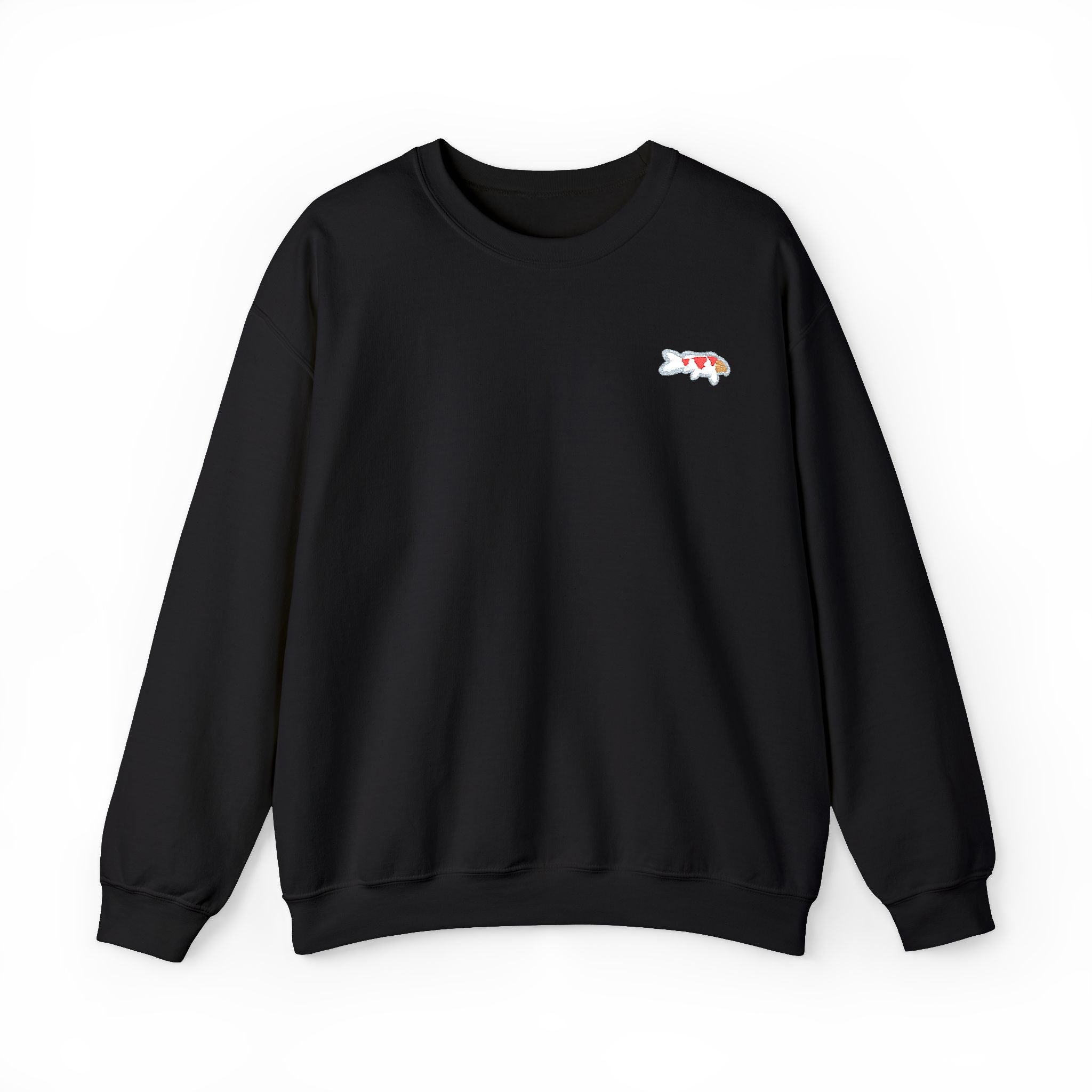 Crewneck Sweatshirt – Embroidered Japanese Koi Fish Logo