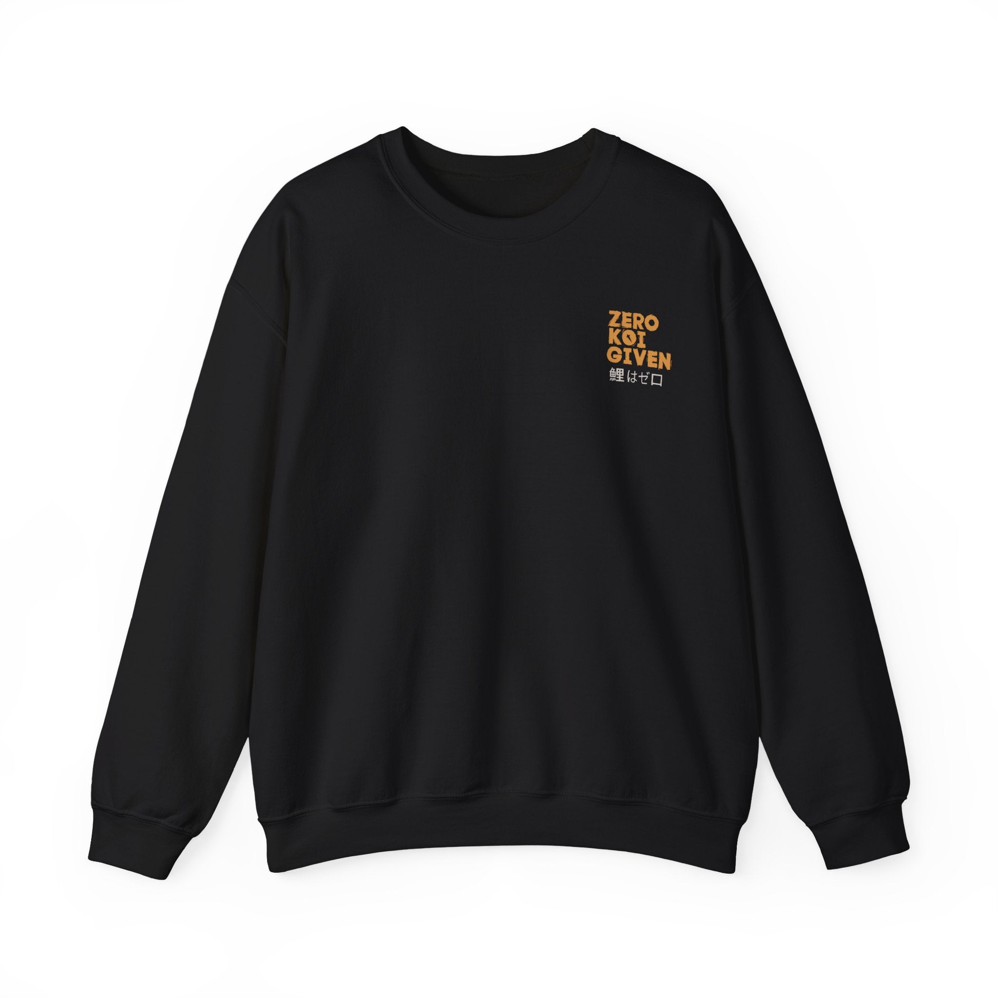 Sweatshirt — 'Zero F***s Given' Retro Japanese Temple Graphic Crewneck