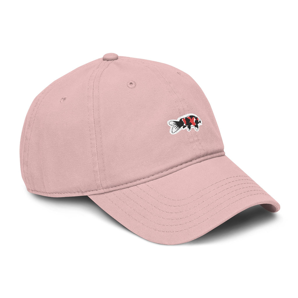 Koi Fish Embroidered Washed Baseball Cap — Casual Vintage Dad Hat for Japanese Koi Fish Lovers
