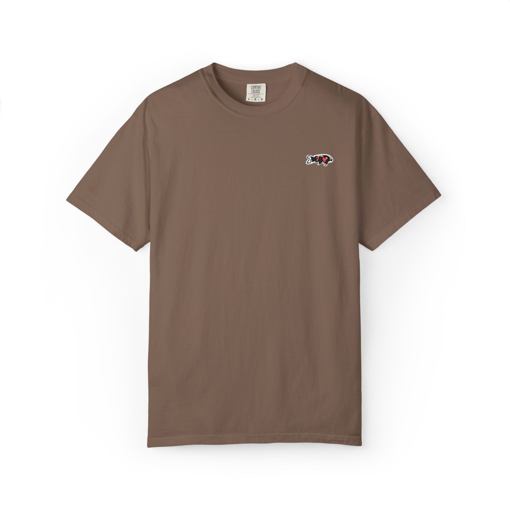Embroidered Japanese Koi Fish Logo Design T-Shirt