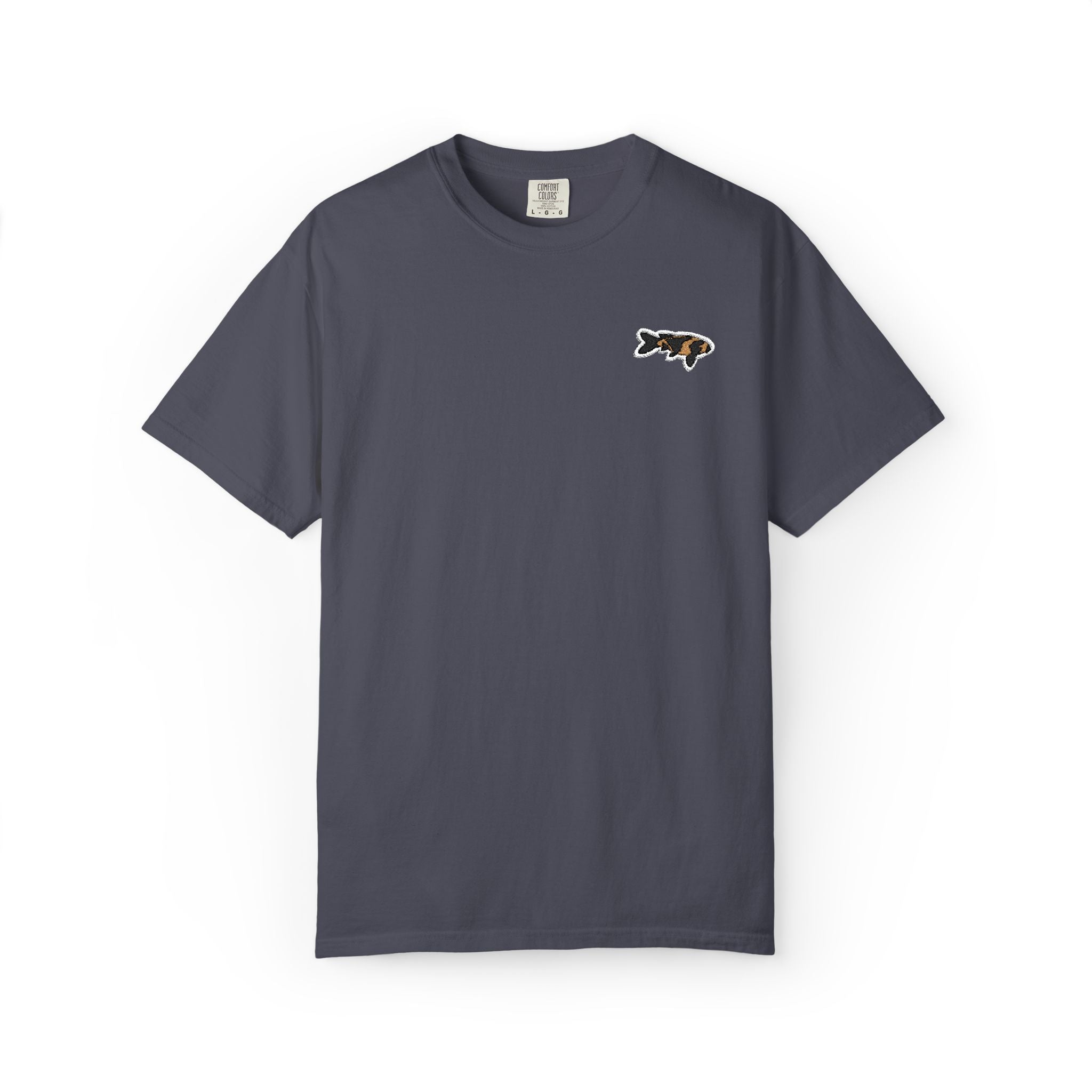 Embroidered Japanese Koi Fish Logo T‑Shirt
