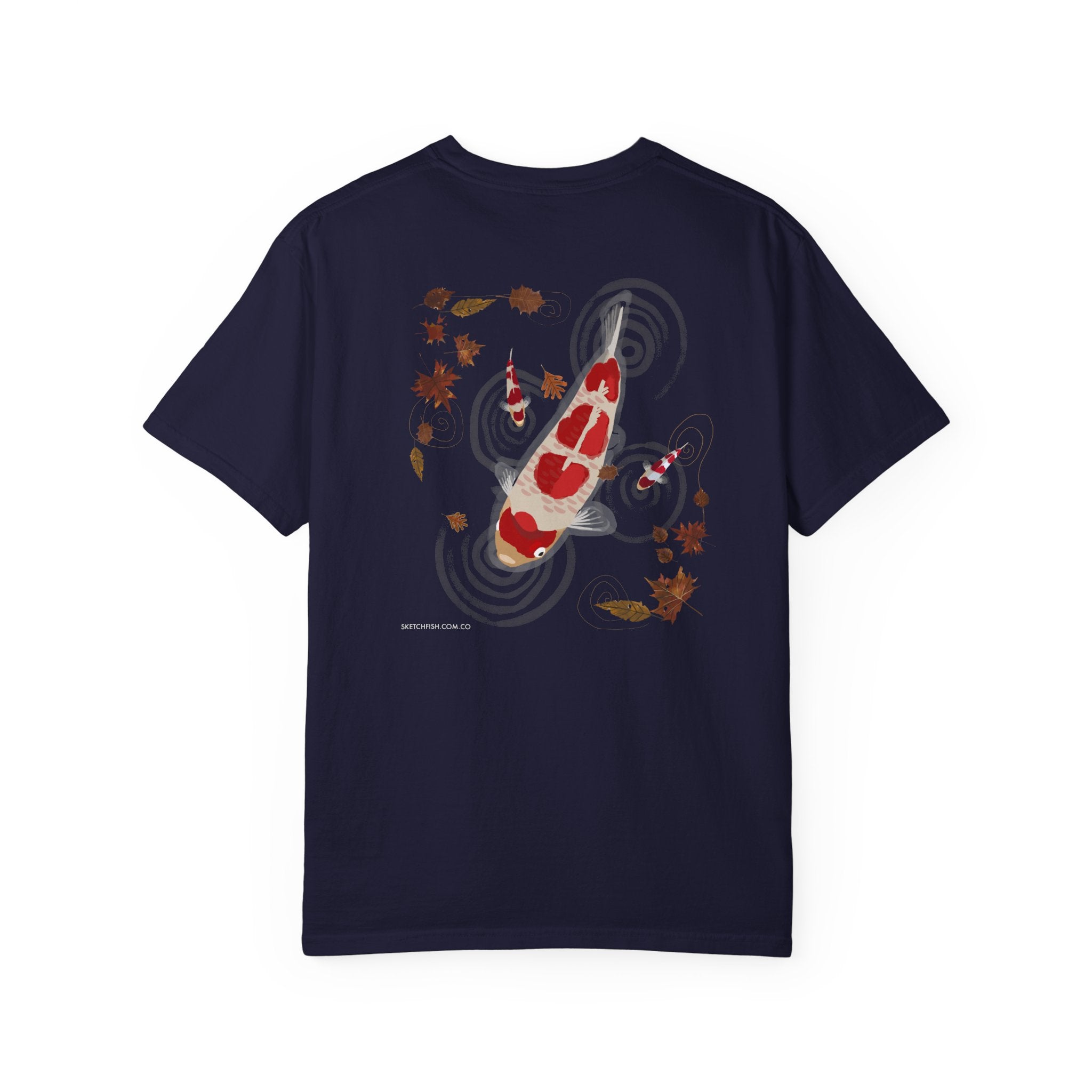 Koi Fish T-Shirt — 'Zero Koi Given' Garment-Dyed Tee