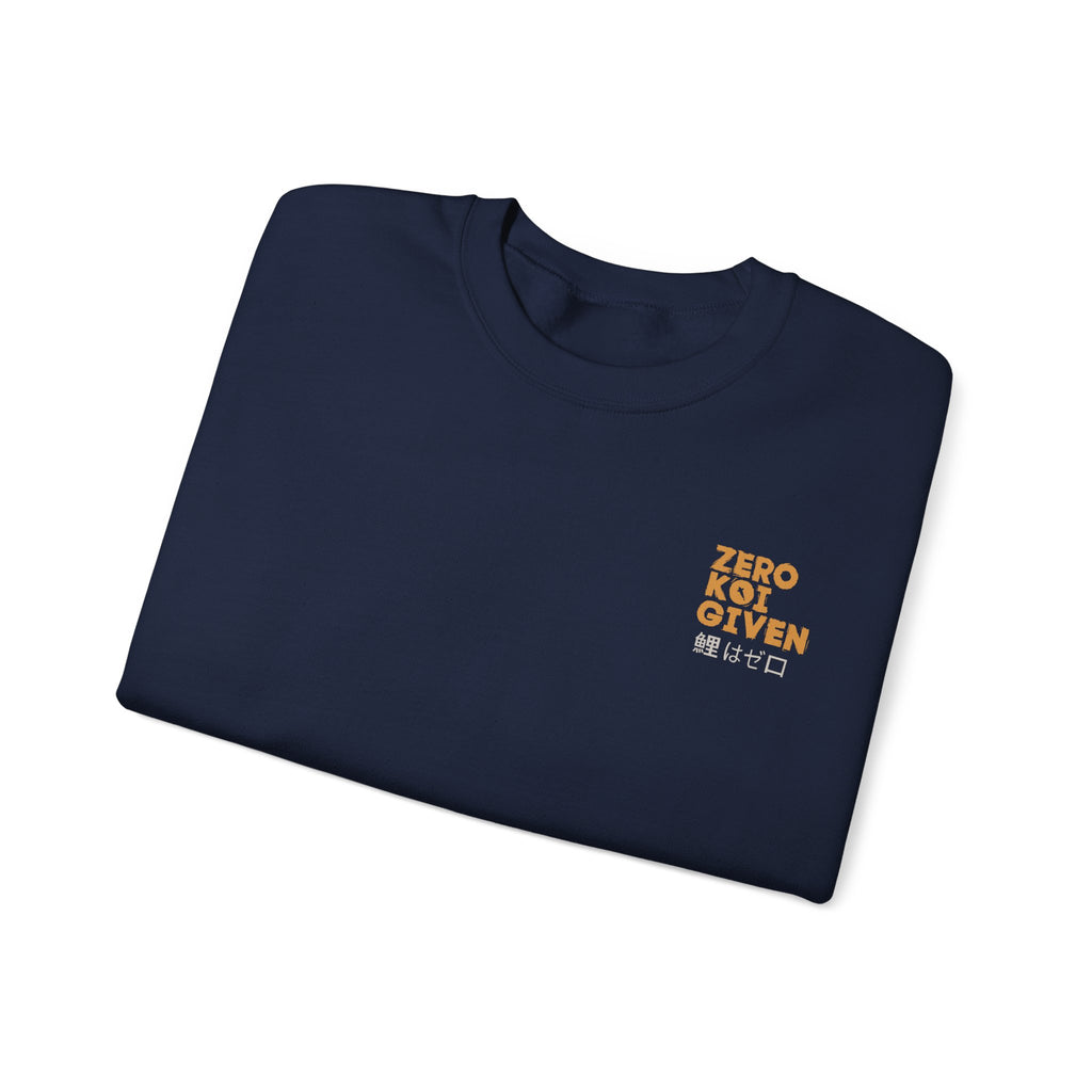 Sweatshirt — 'Zero F***s Given' Retro Japanese Temple Graphic Crewneck