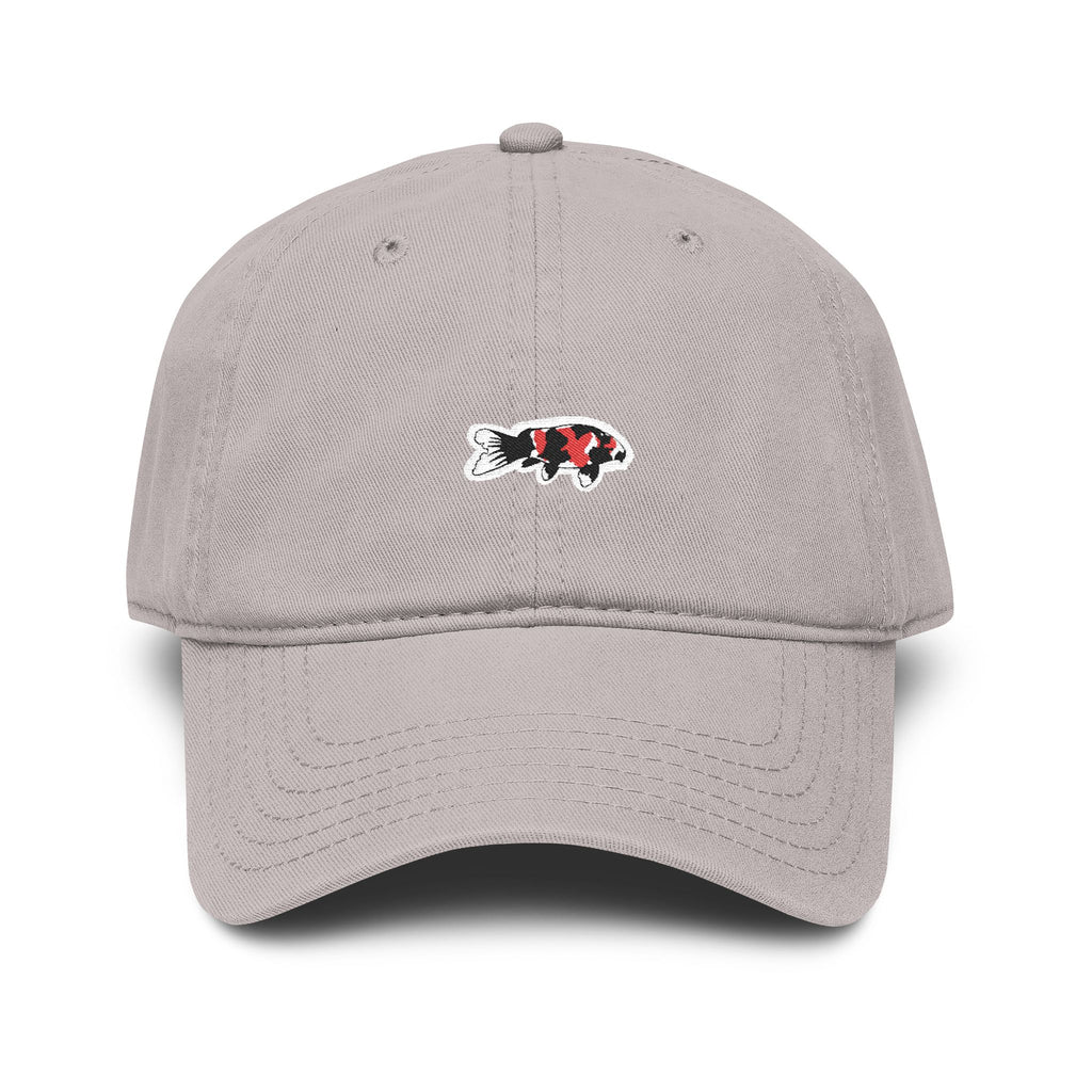Washed Baseball Cap with Koi Fish Embroidery — For Japanese Koi Fish Lover