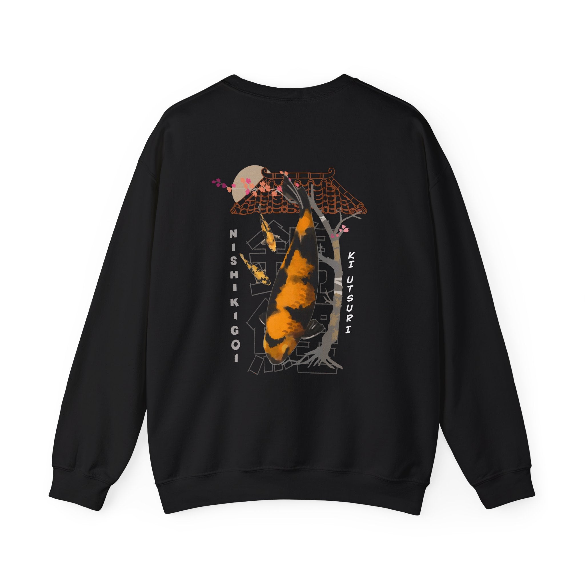 Sweatshirt — 'Zero F***s Given' Retro Japanese Temple Graphic Crewneck