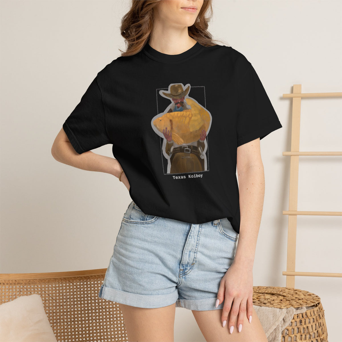 T-Shirt — "Texas Cowboy Koi Fish"  001  Graphic Tee