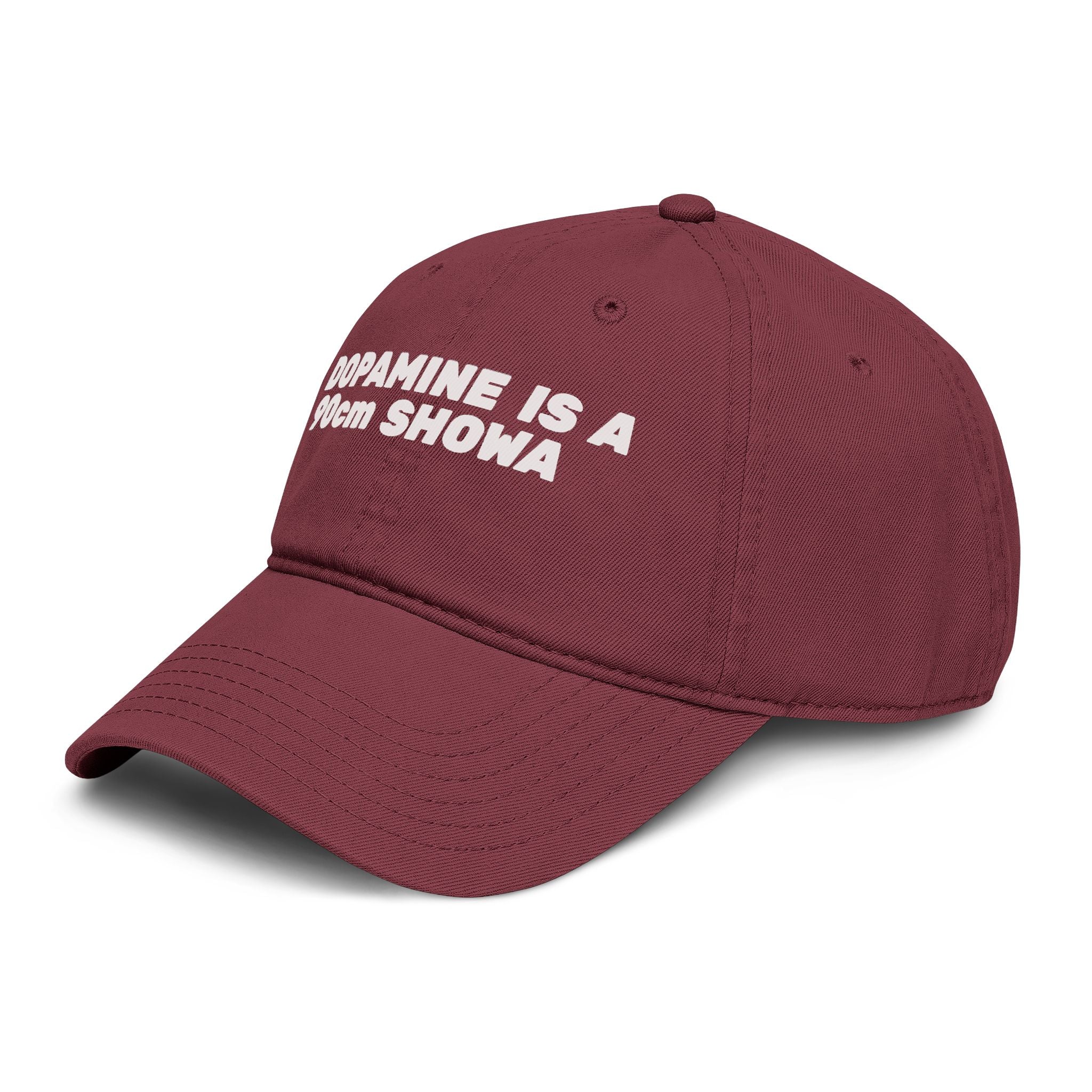 Dopamine Is a 90cm Showa Washed Baseball Cap — Retro Cute Embroidered Dad Hat