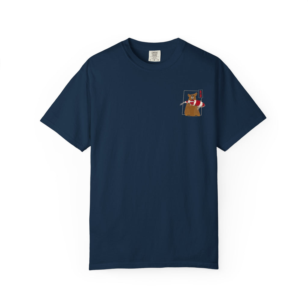 Size Matter Bear T-Shirt — Koi Fish  Graphic Tee (サイズは重要だ)