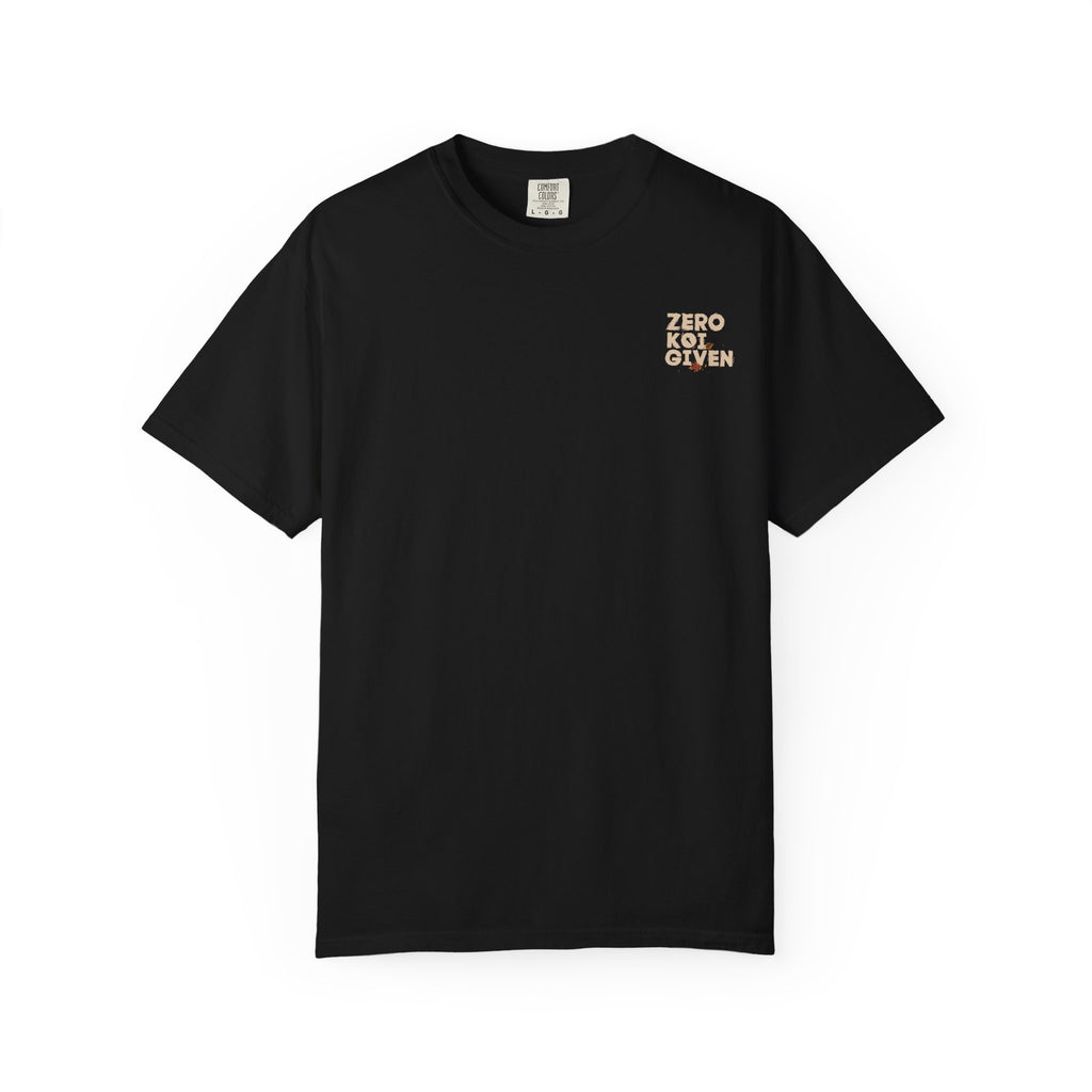 Koi Pond Graphic T-Shirt — 'Zero Koi Given' Japanese Koi Fish Tee