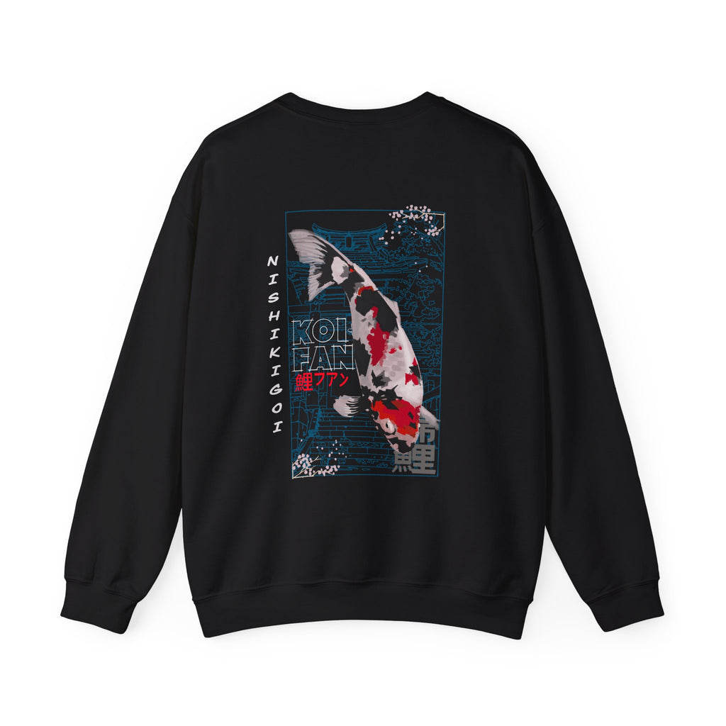 Koi Fan Graphic Crewneck Sweatshirt