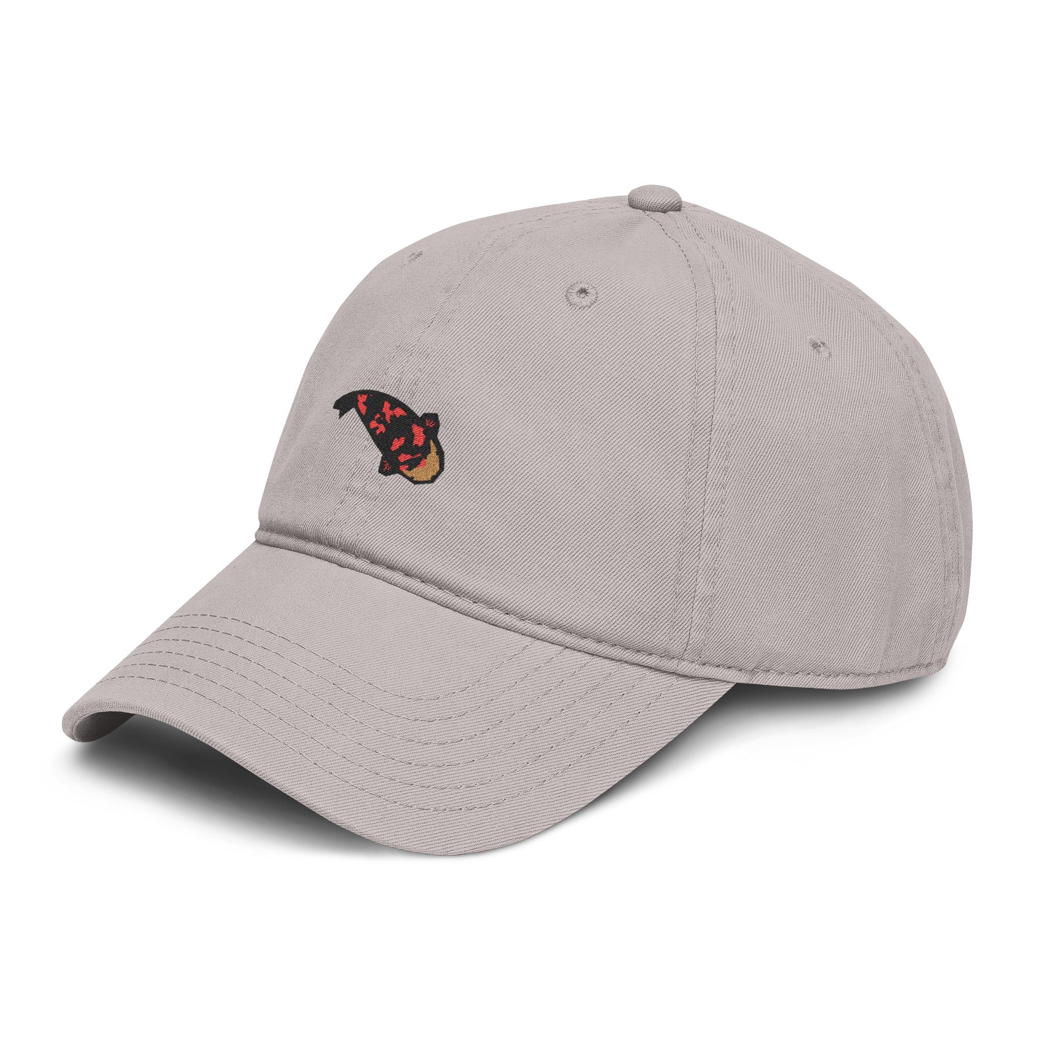 Koi Fish Embroidered Washed Baseball Cap — Vintage Casual Hat for Outdoors & Everyday Wear