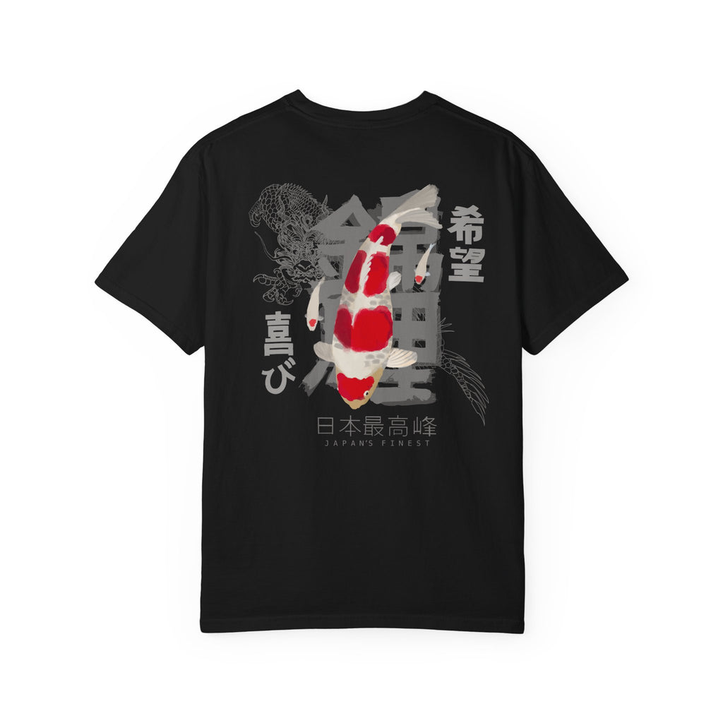 Koi Fish Japanese Kanji Graphic T-Shirt