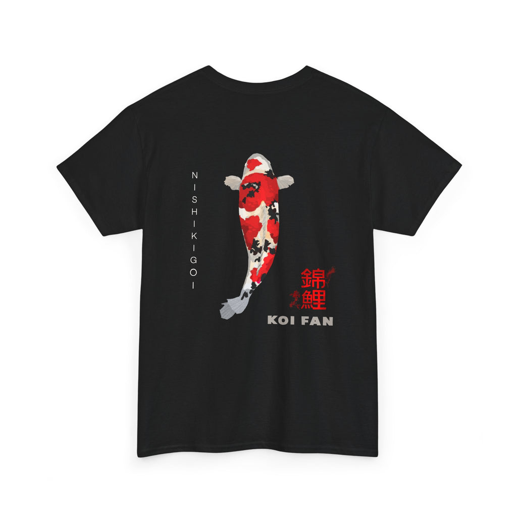 Koi Fish Graphic Tee for Nature Lovers, Relaxed Fit Unisex Cotton Shirt, Perfect Gift for Aquatic Art Fans, Outdoor Events, Everyday Wear