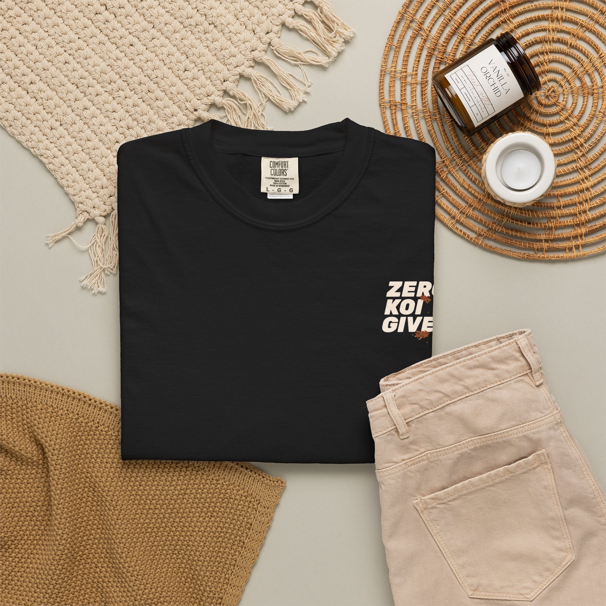Koi Pond Tee — "Zero Koi Given" Japanese Koi Graphic T-Shirt