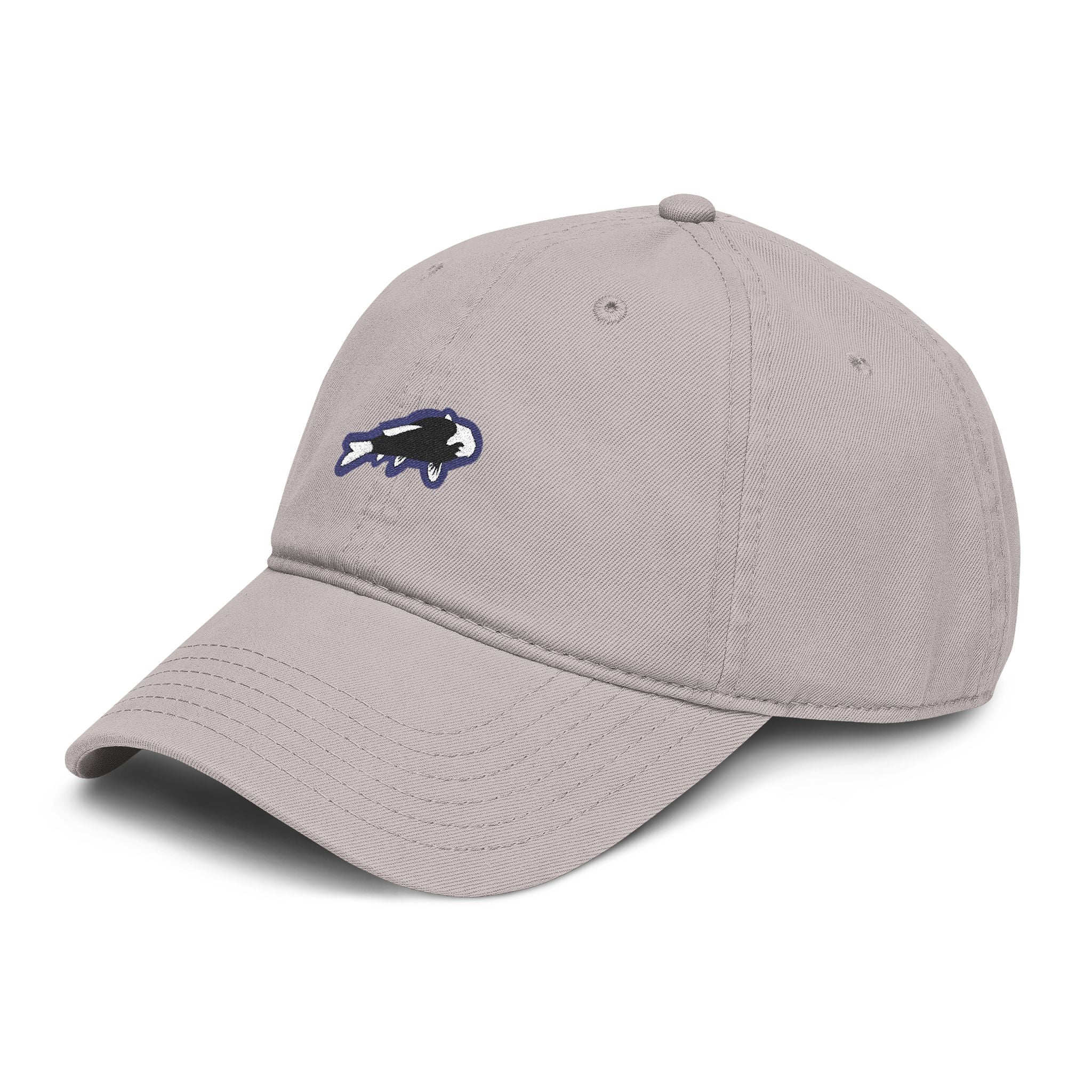 Embroidered Japanese Koi Fish Baseball Cap / Minimalist Logo Design Hat