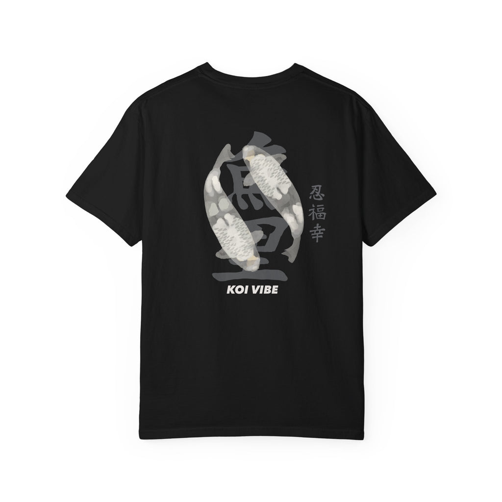 Koi Spirit T-Shirt — Japanese Koi Fish Chest & Back Graphic