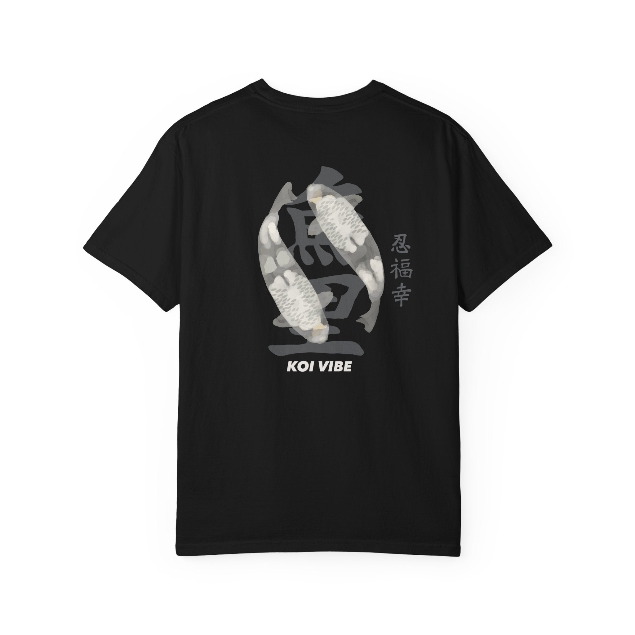 Koi Spirit T-Shirt — Japanese Koi Fish Chest & Back Graphic