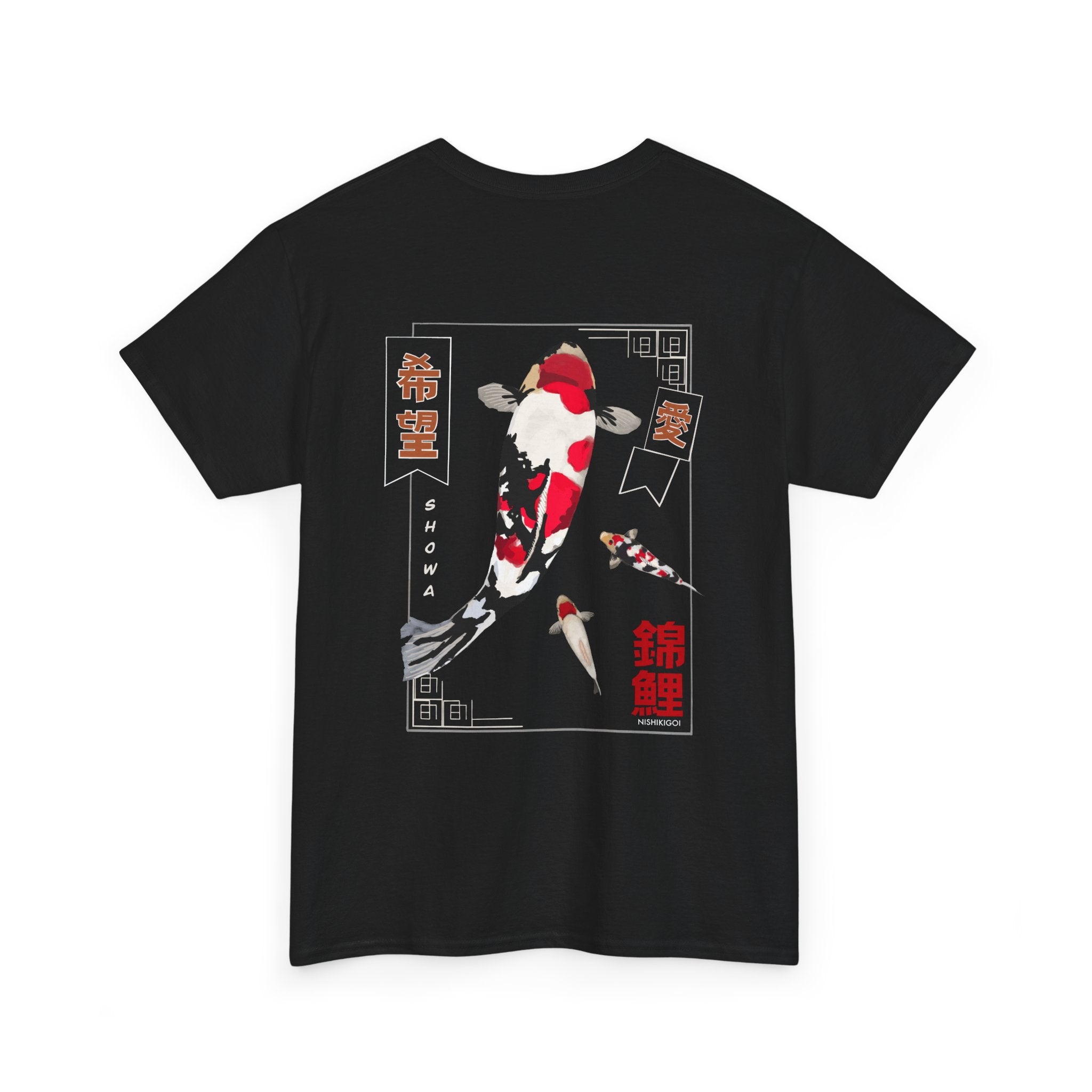 Koi Graphic Tee — Japanese Koi Fish Backprint T-Shirt