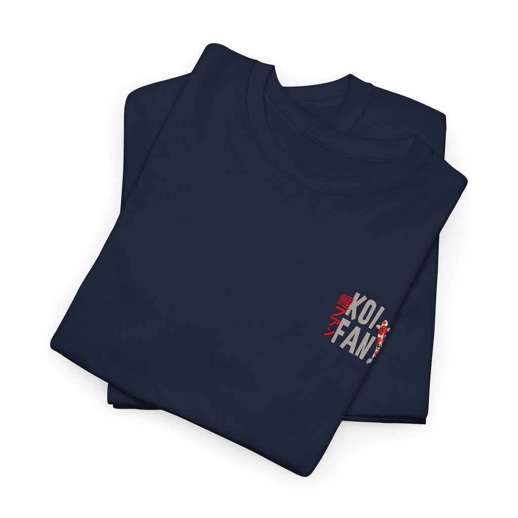 Koi Fish Graphic Tee for Nature Lovers, Relaxed Fit Unisex Cotton Shirt, Perfect Gift for Aquatic Art Fans, Outdoor Events, Everyday Wear