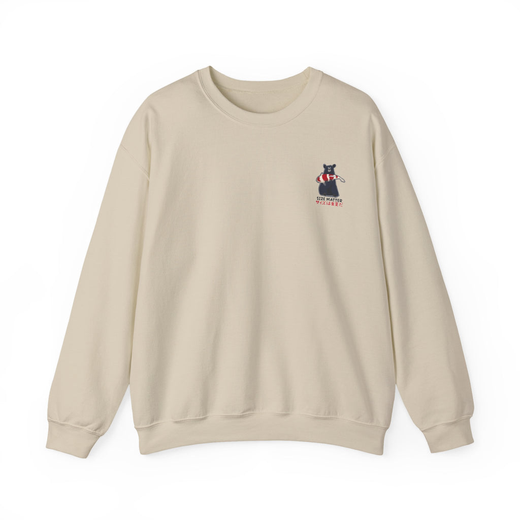 Koi Bear Crewneck Sweatshirt — "In the World of Nishikigoi" Graphic Pullover