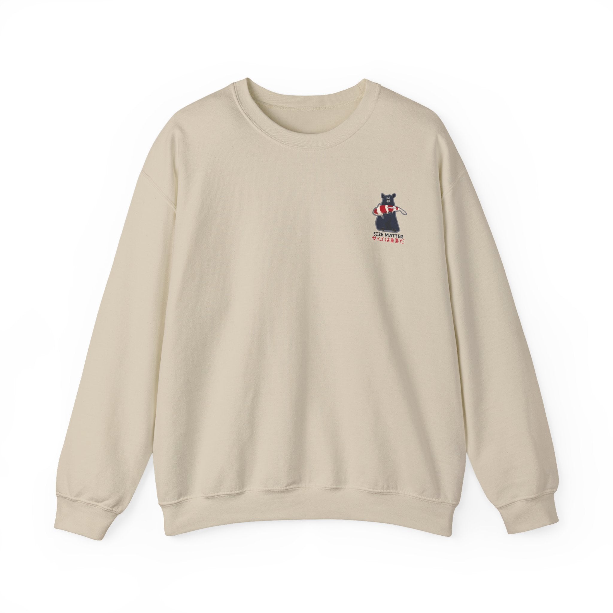Koi Bear Crewneck Sweatshirt — "In the World of Nishikigoi" Graphic Pullover