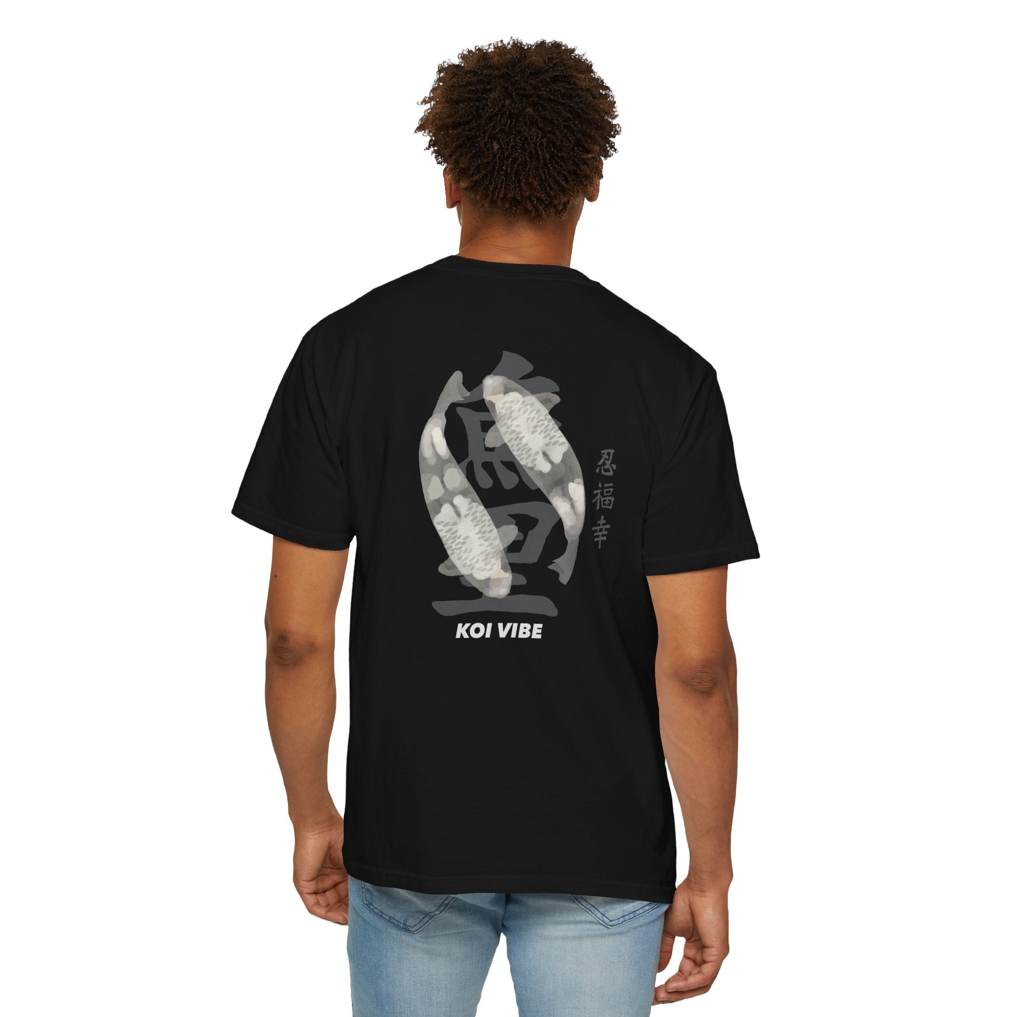 Koi Spirit T-Shirt — Japanese Koi Fish Chest & Back Graphic