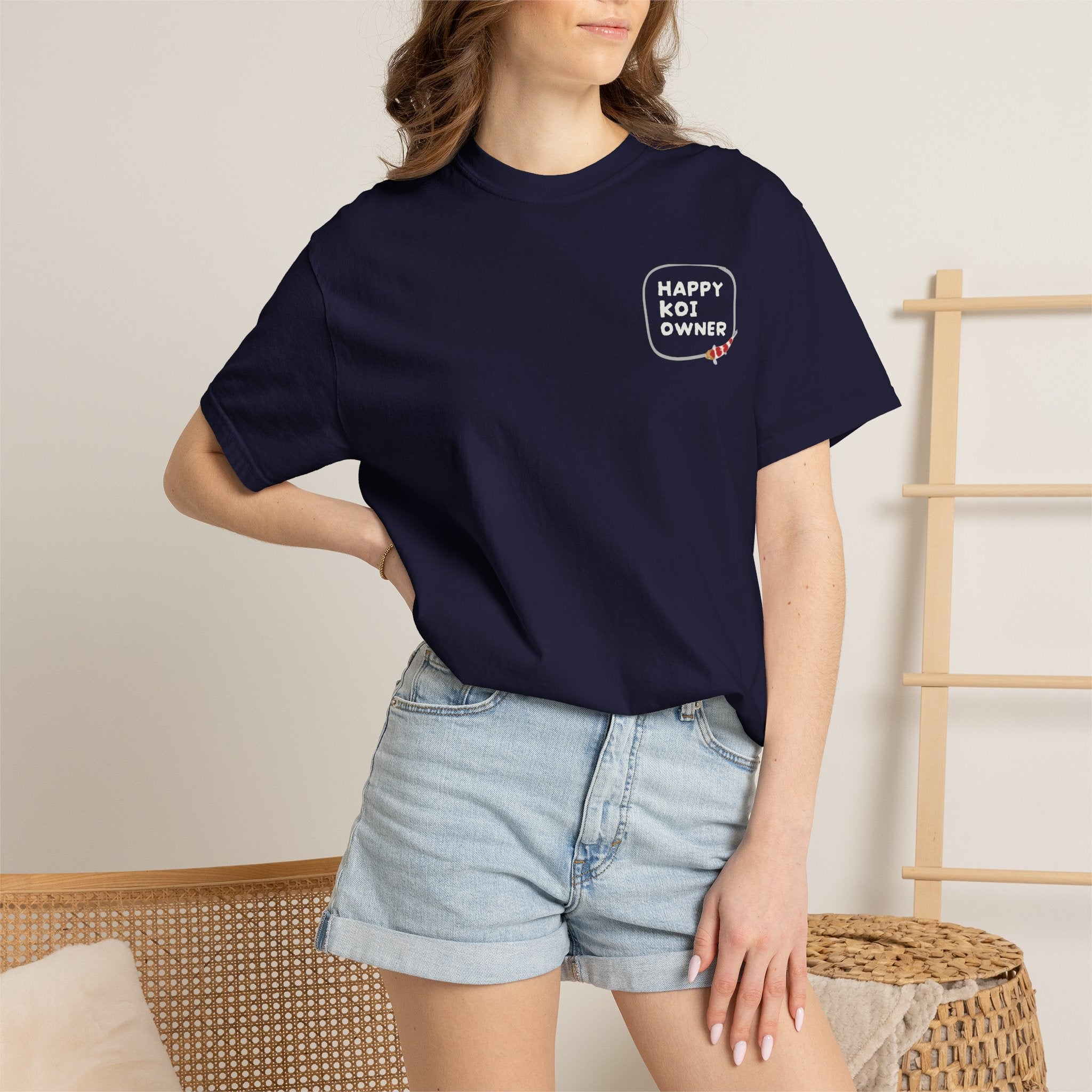 Koi Fish Graphic T-Shirt — 'Happy Koi Owner' Japanese Koi Shirt