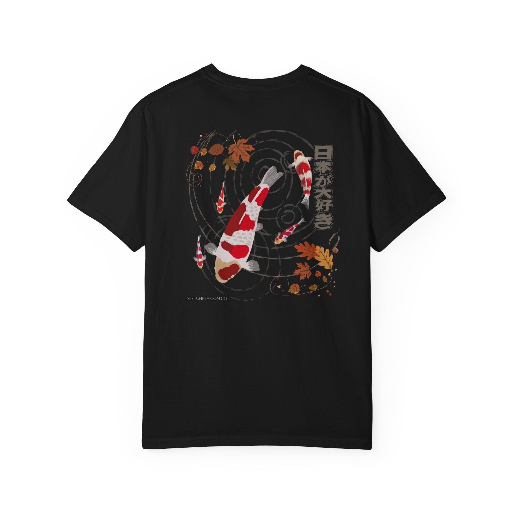 Koi Pond Tee — Japanese Koi Fish Graphic T-Shirt ("Zero Koi Given")