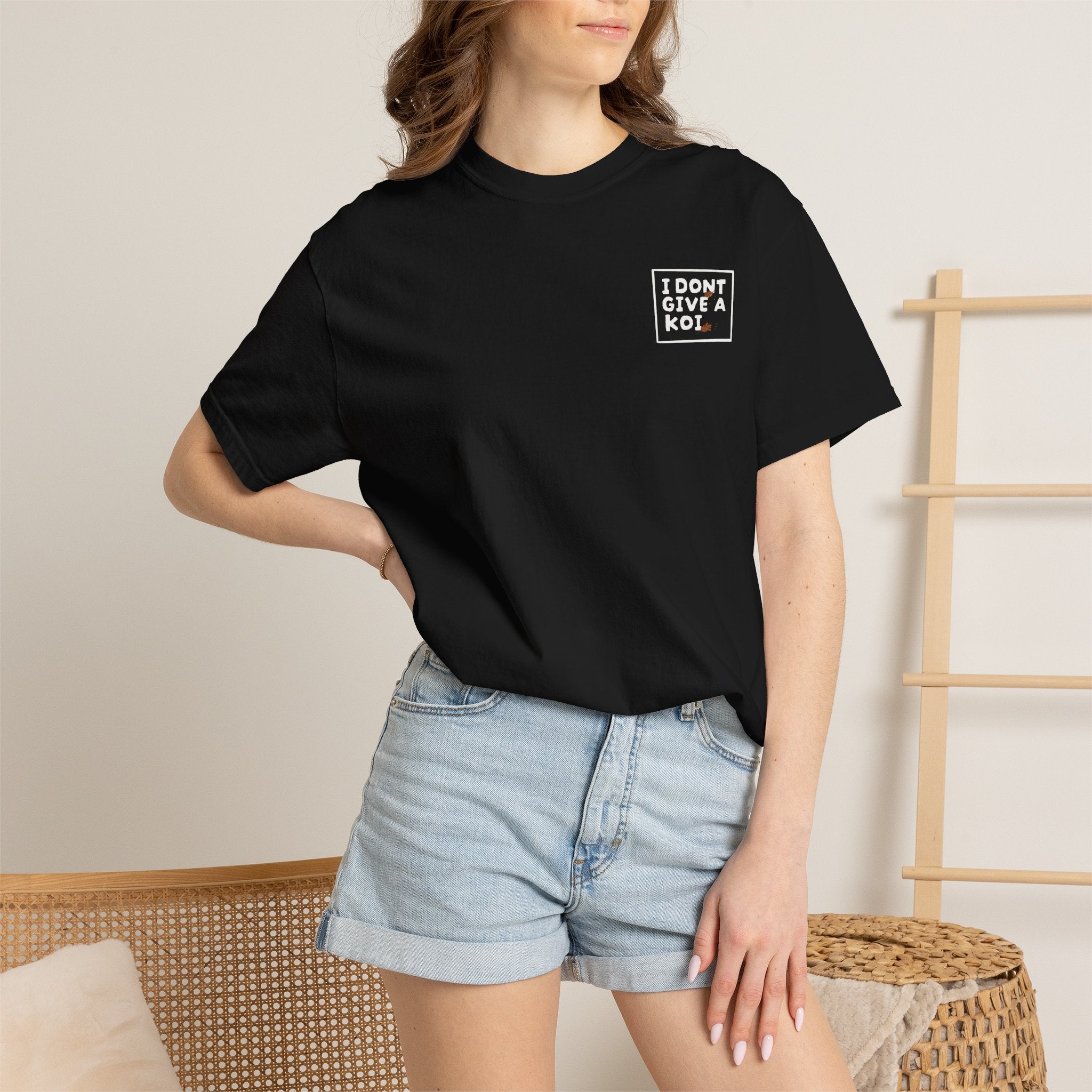 Koi Fish Graphic T-Shirt — "I Don't Give a Koi" Japanese-Inspired Tee