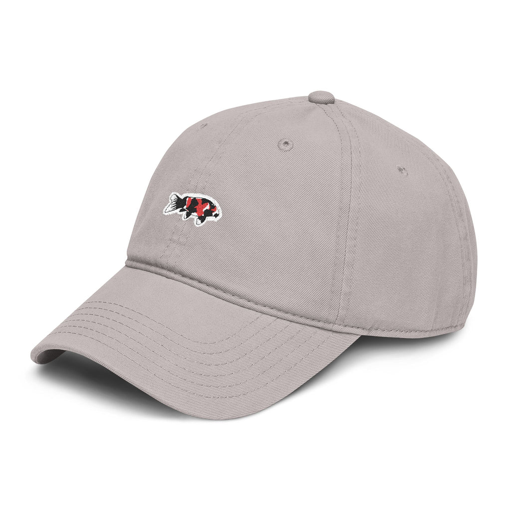 Washed Baseball Cap with Koi Fish Embroidery — For Japanese Koi Fish Lover
