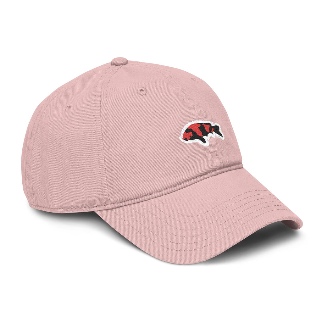 Koi Fish Embroidered Washed Baseball Cap