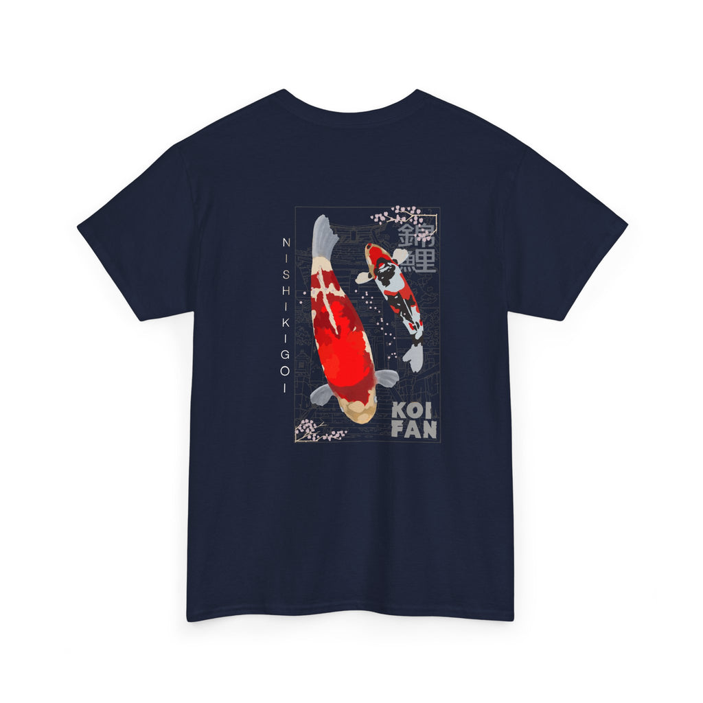 Koi Fan T-Shirt — Japanese Koi Fish Graphic Tee (Red & Black)