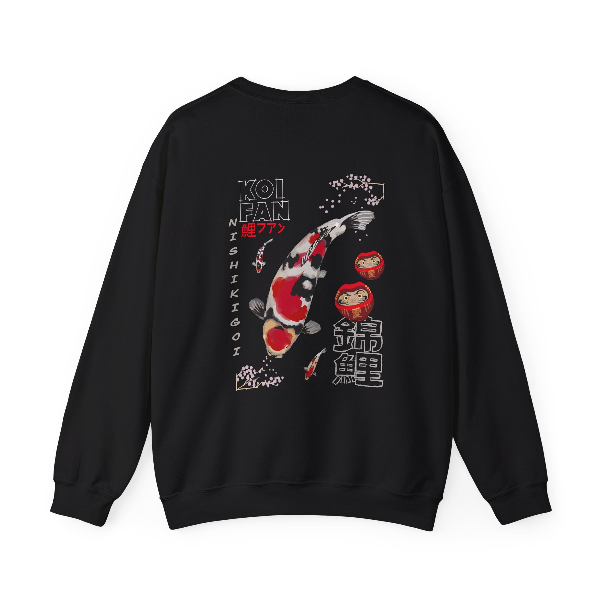 Koi Fan Crewneck Sweatshirt — Japanese Koi Fish Graphic Pullover