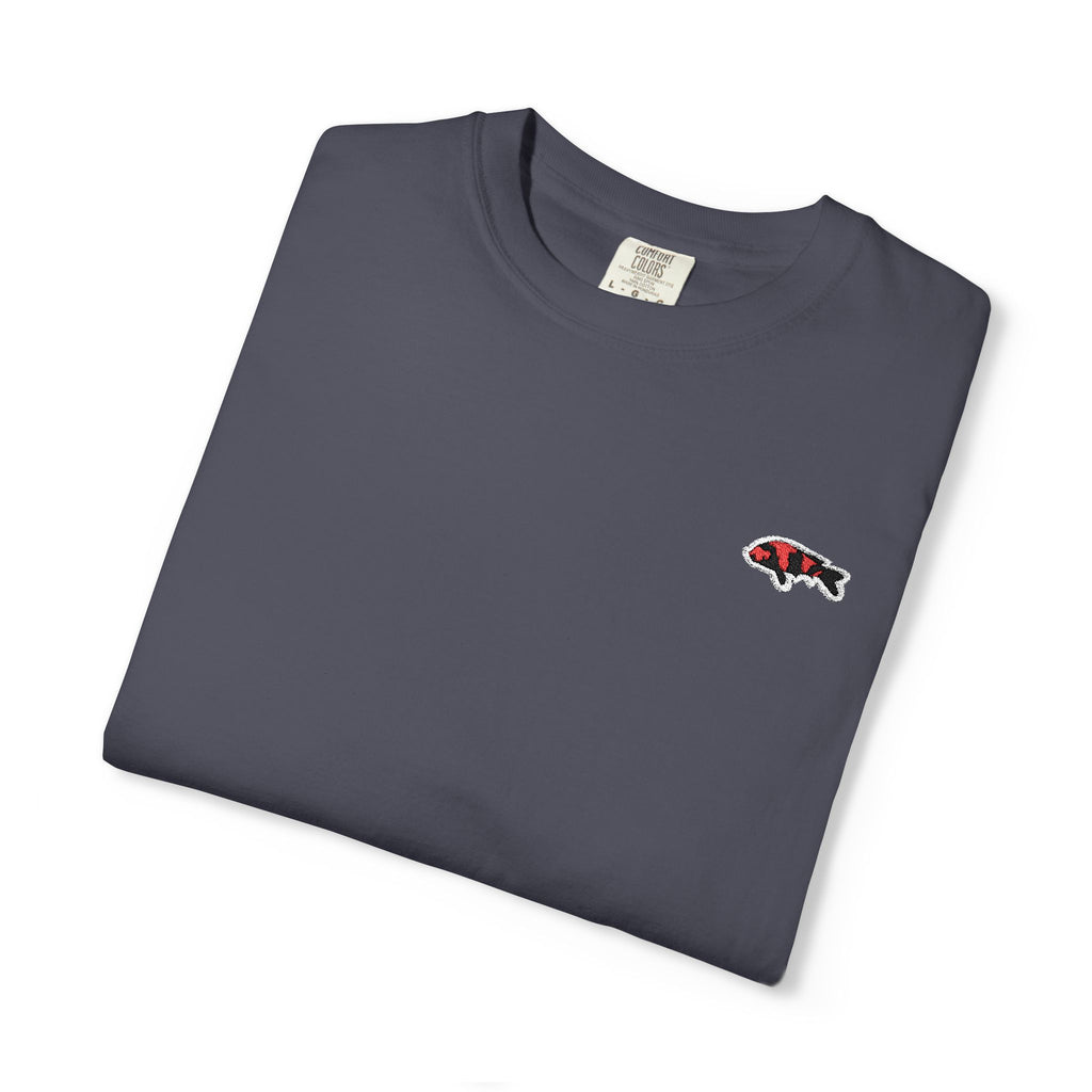 Embroidered Japanese Koi Fish T- Shirt Logo Design