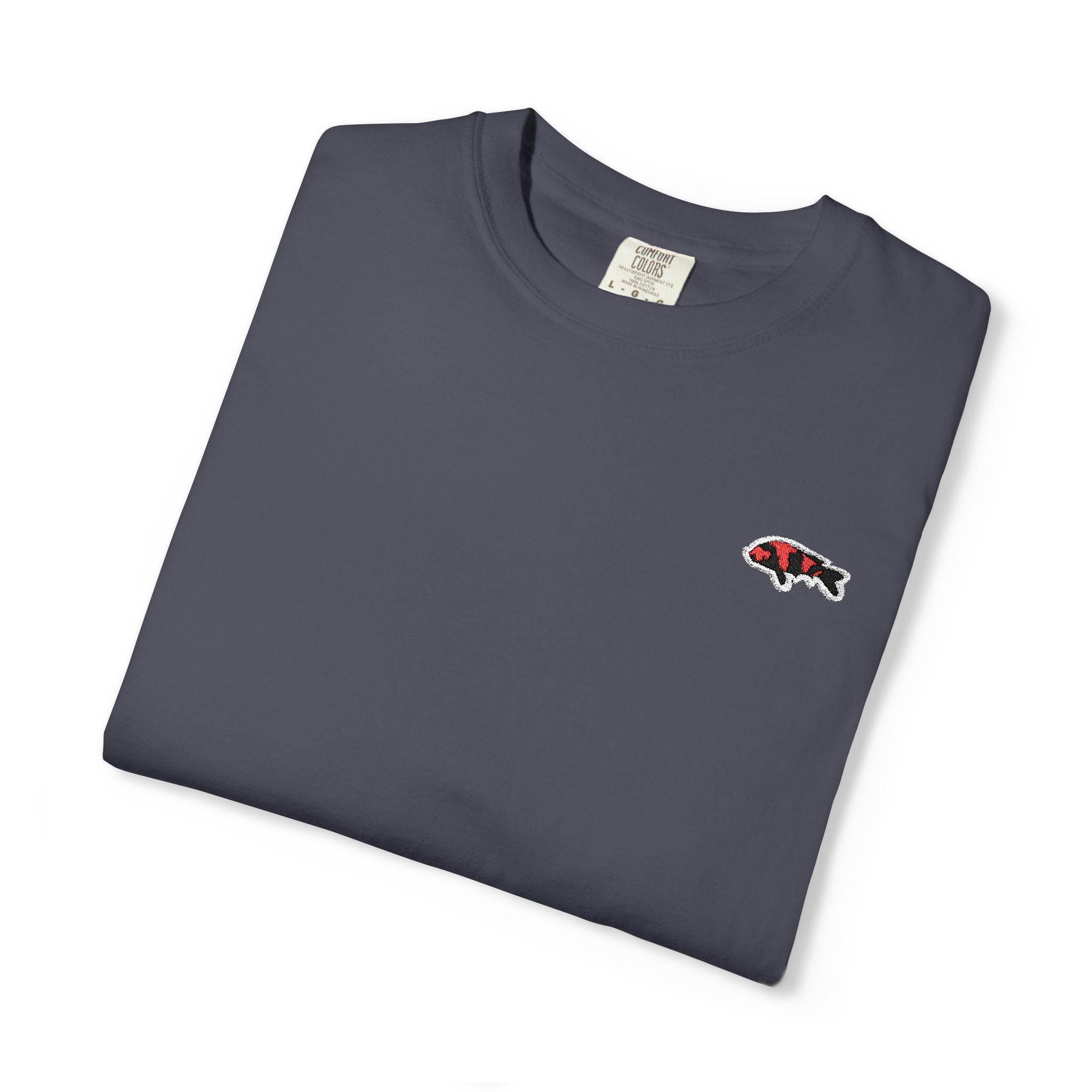 Embroidered Japanese Koi Fish T- Shirt Logo Design