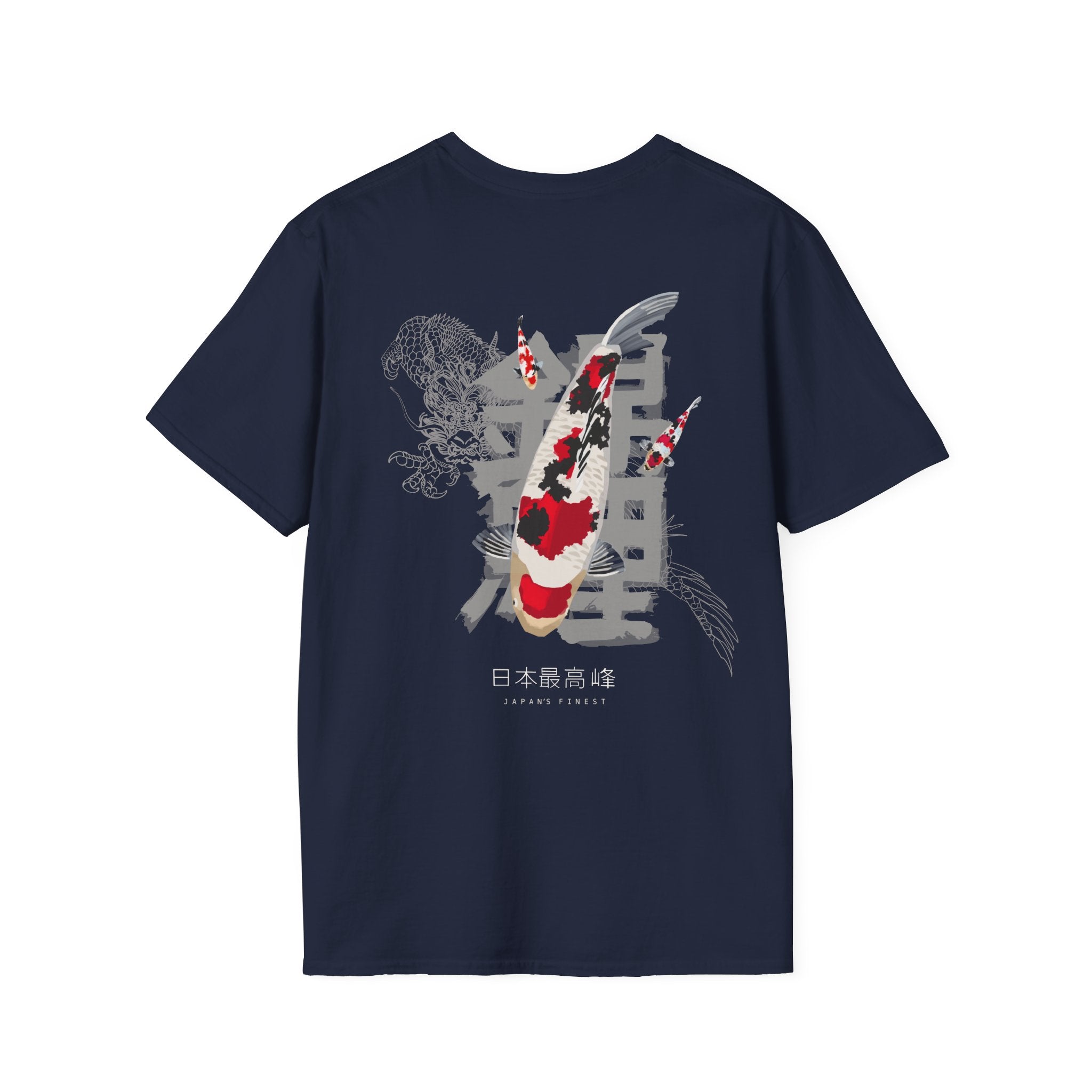 Koi Dragon Graphic T-Shirt — Japanese Koi Fish & Kanji Streetwear