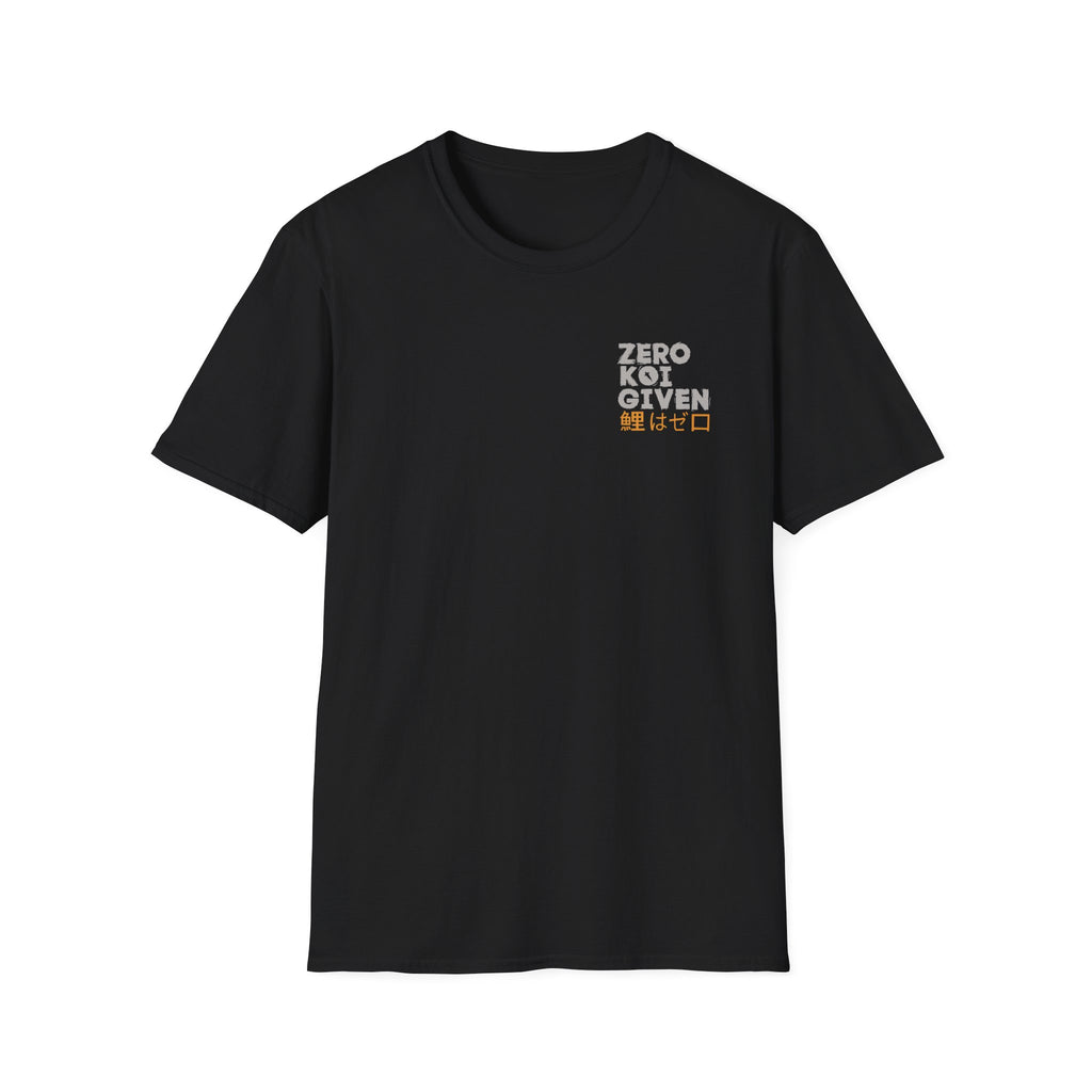 Koi Fish Graphic T-Shirt – "Zero Koi Given" Japanese Fishing Style Tee