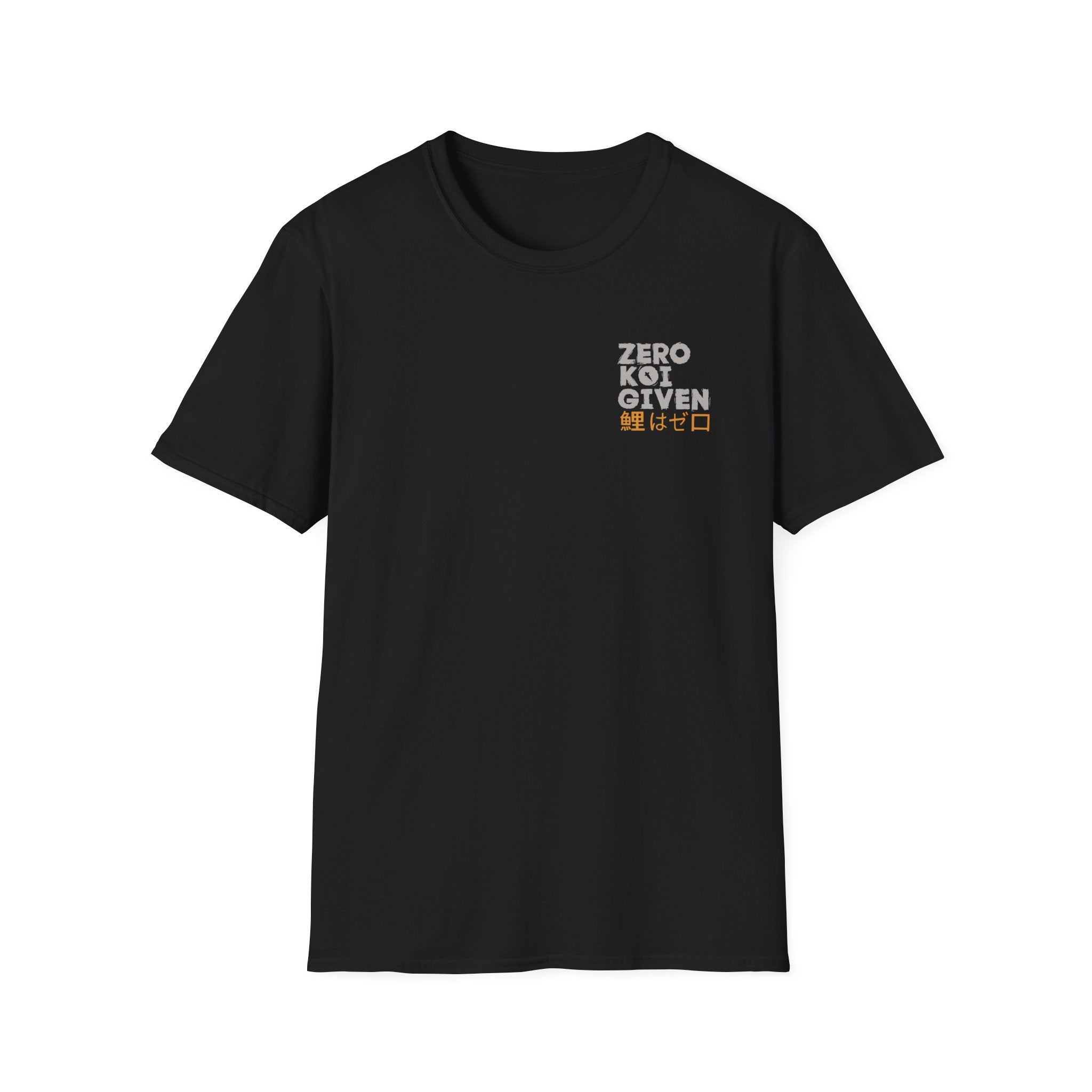 Koi Fish Graphic T-Shirt – "Zero Koi Given" Japanese Fishing Style Tee