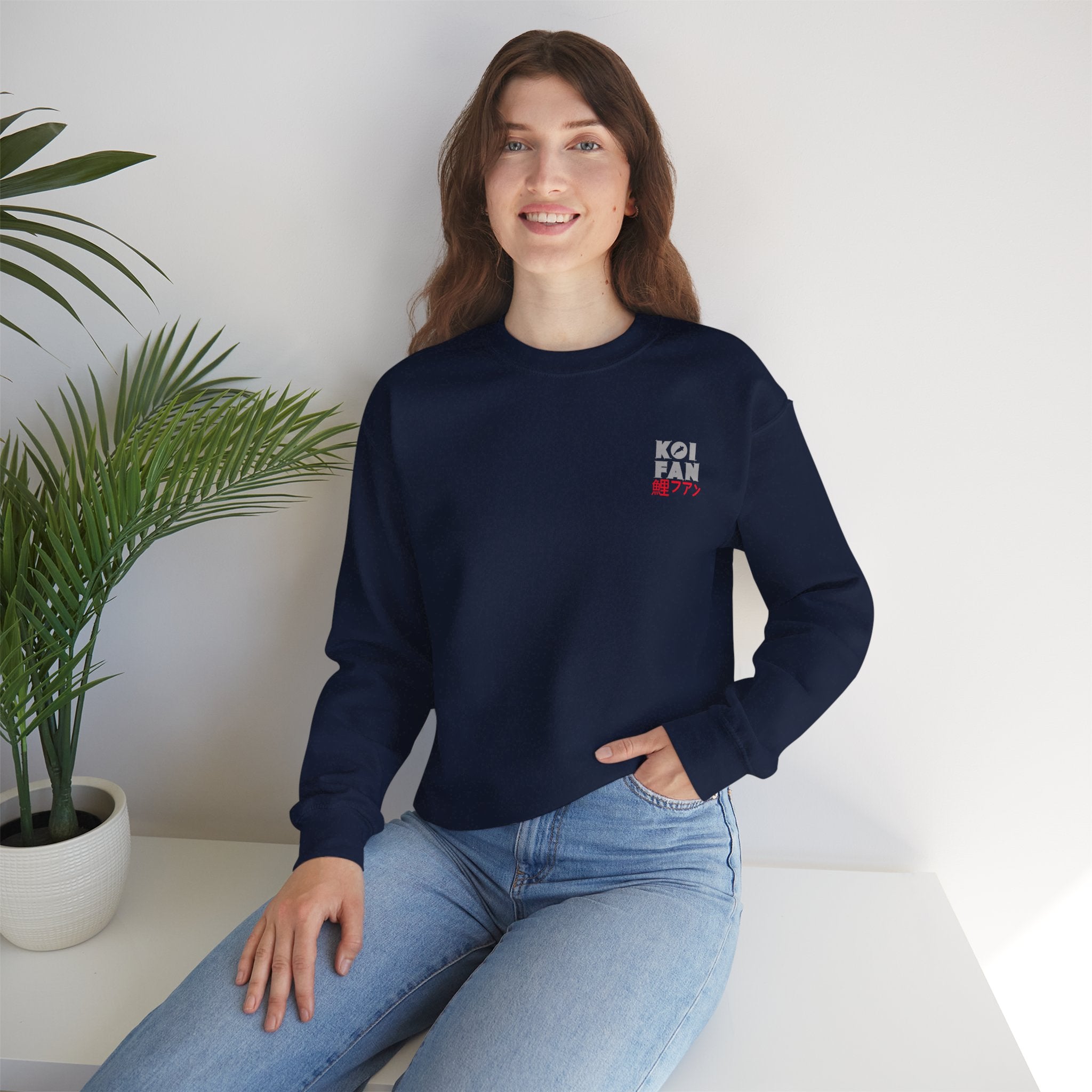 Koi Fan Crewneck Sweatshirt — Japanese Koi Fish Graphic Pullover