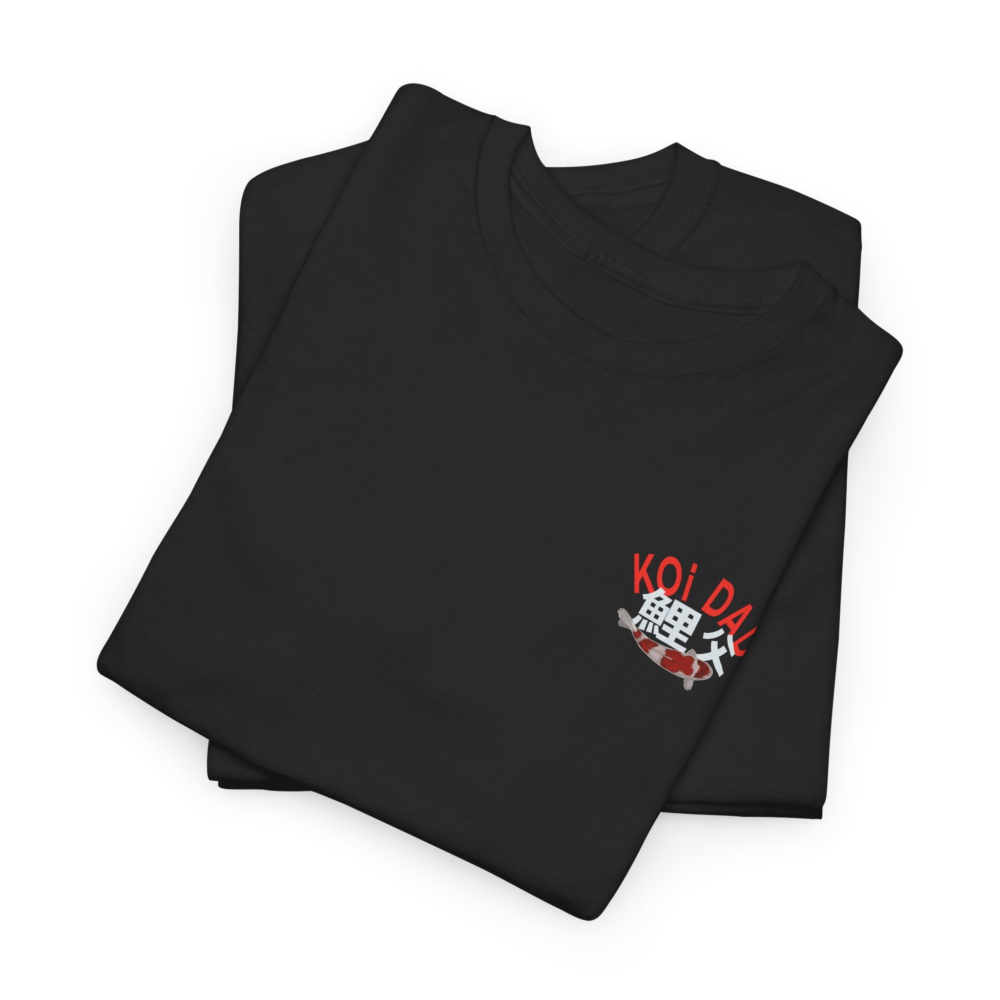 Koi Fish Unisex Heavy Cotton Tee | Graphic Tee, Animal Lover Gift, Casual Streetwear, Colorful T-Shirt, Summer Wardrobe Essential