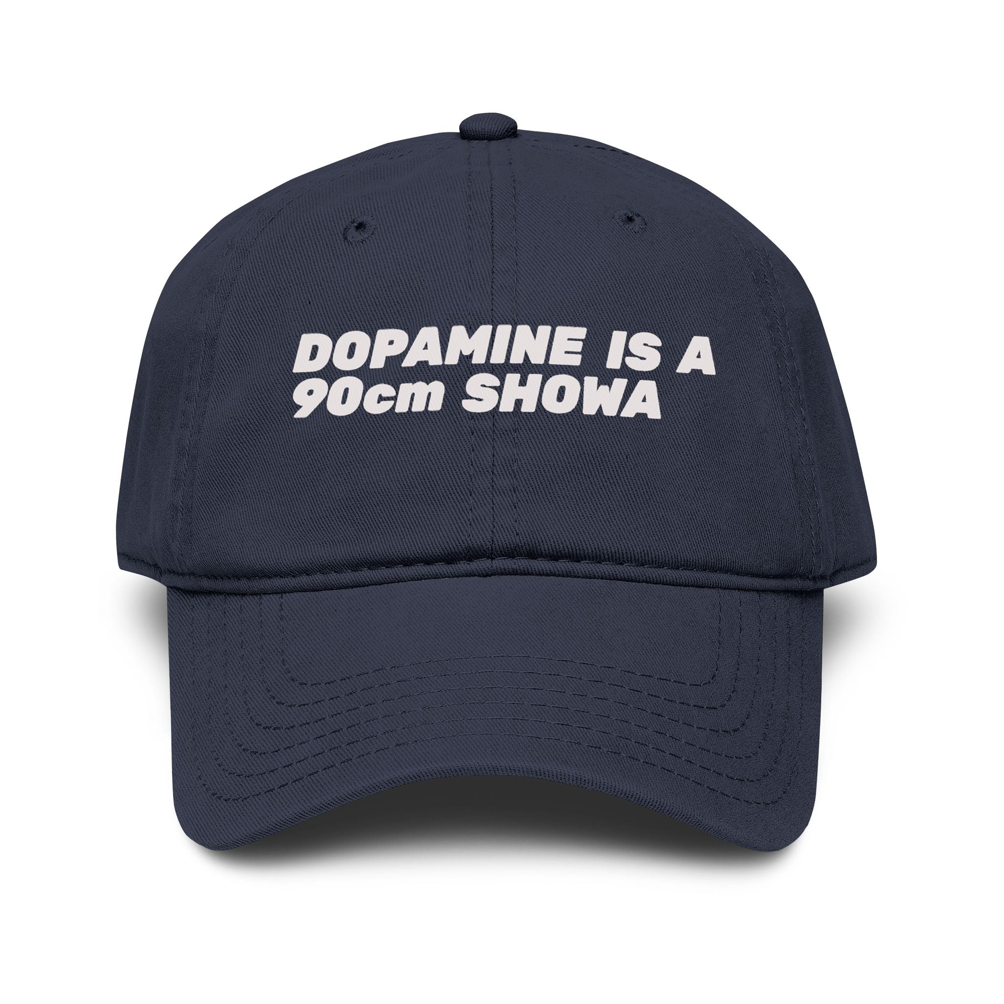 Dopamine Is a 90cm Showa Washed Baseball Cap — Retro Cute Embroidered Dad Hat