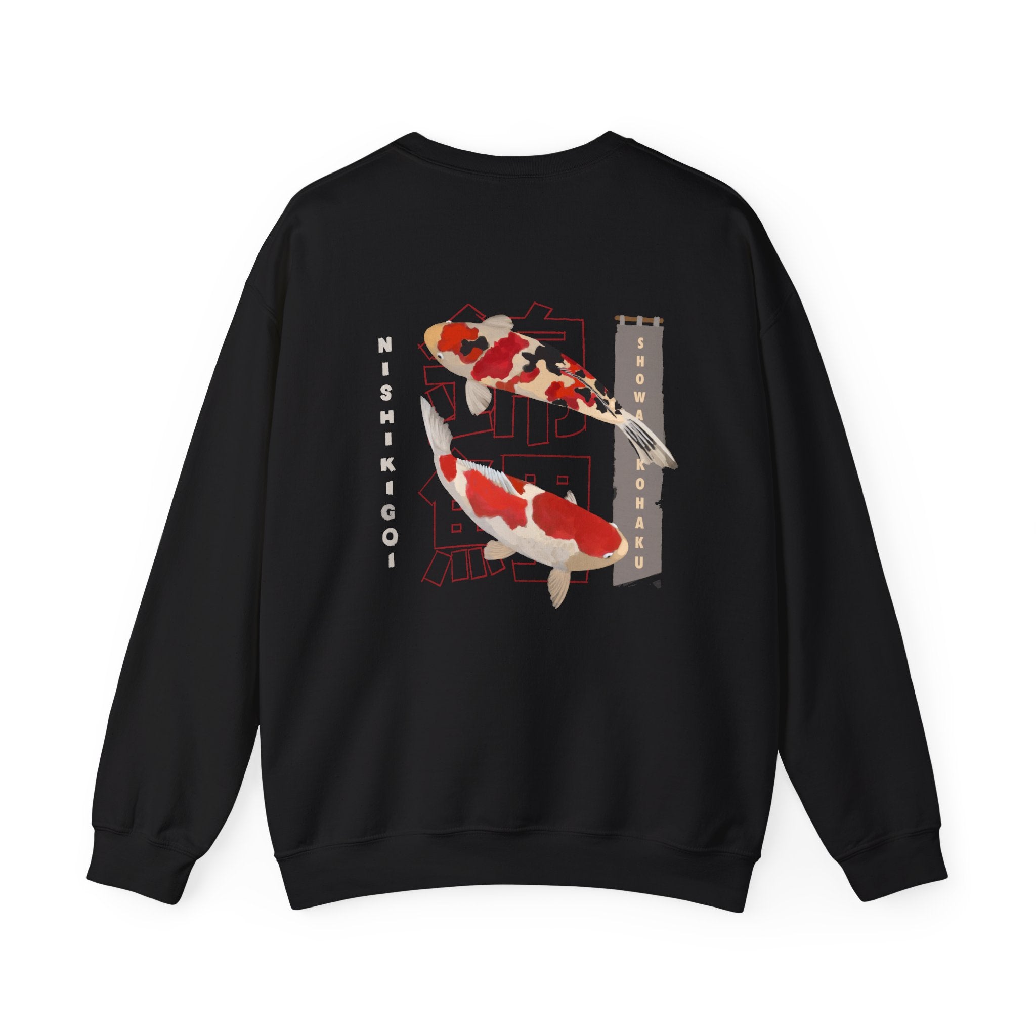 Koi Fish Crewneck Sweatshirt — Nishikigoi Japanese Garden Graphic